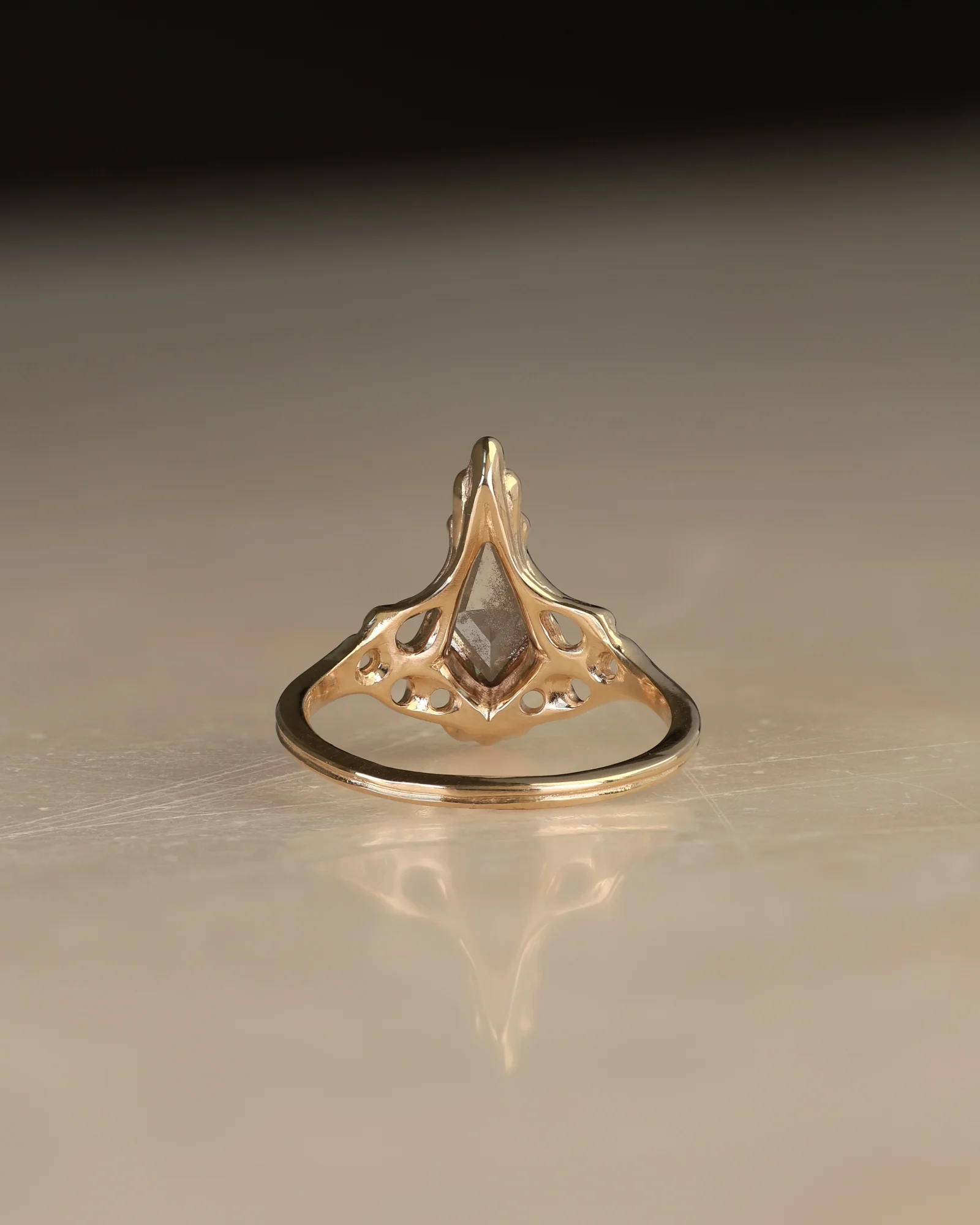 Archangel // 14ky Gold + Salt & Pepper Diamond // 5 - Image 2