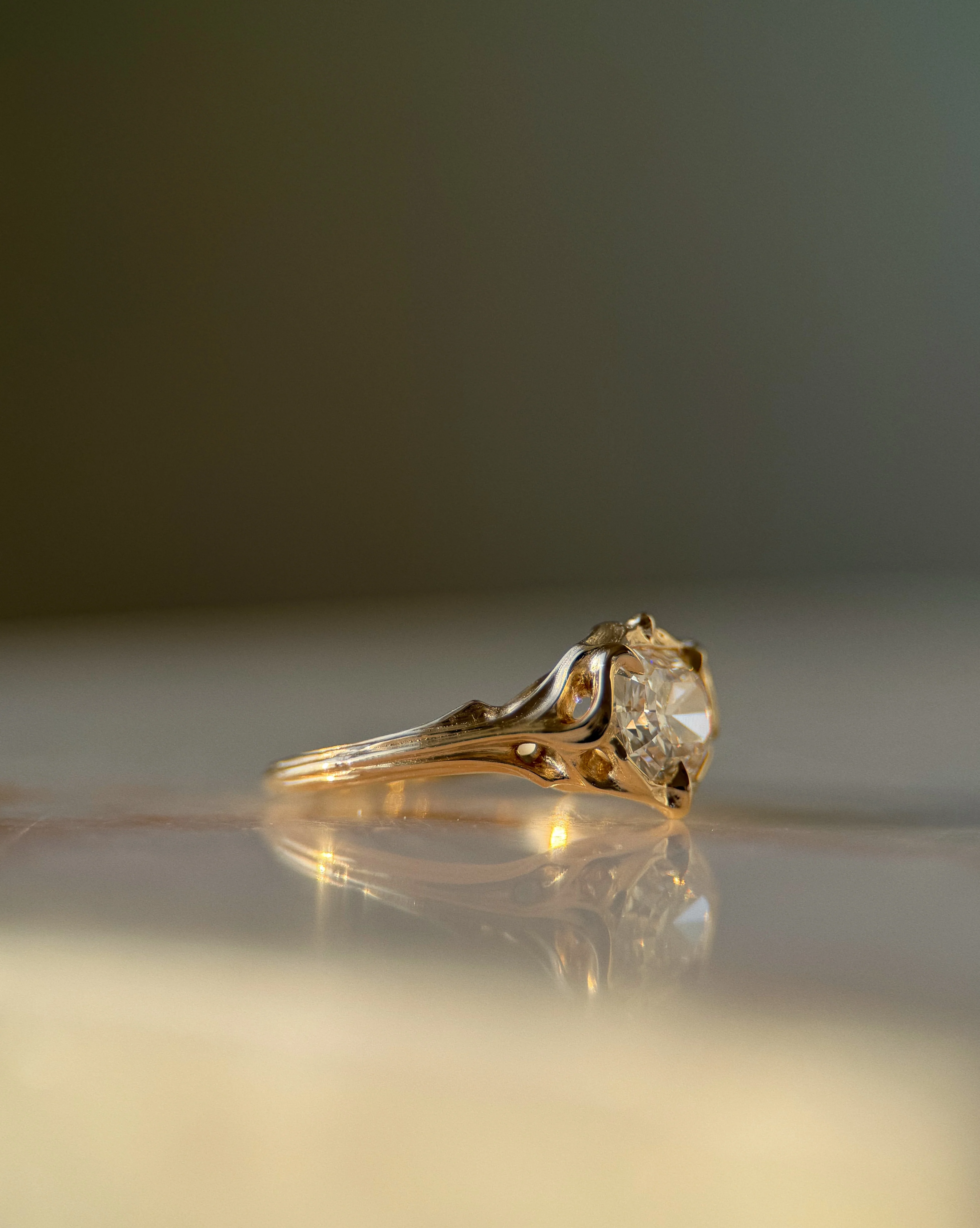Briar Rose // 14ky + 1.98ct Diamond - Image 4