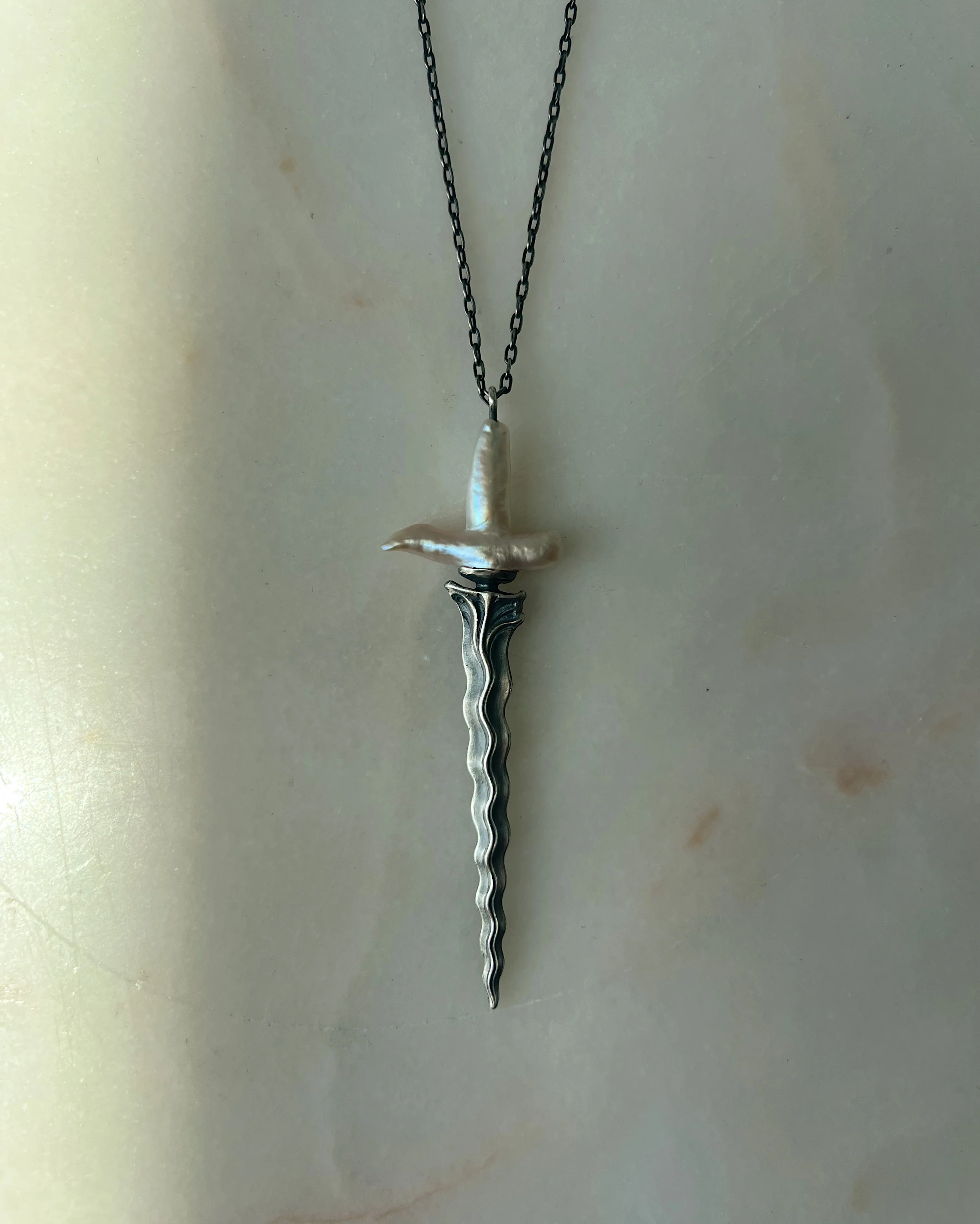 Ceremony II // Baroque Pearl-Hilt // Keris Necklace