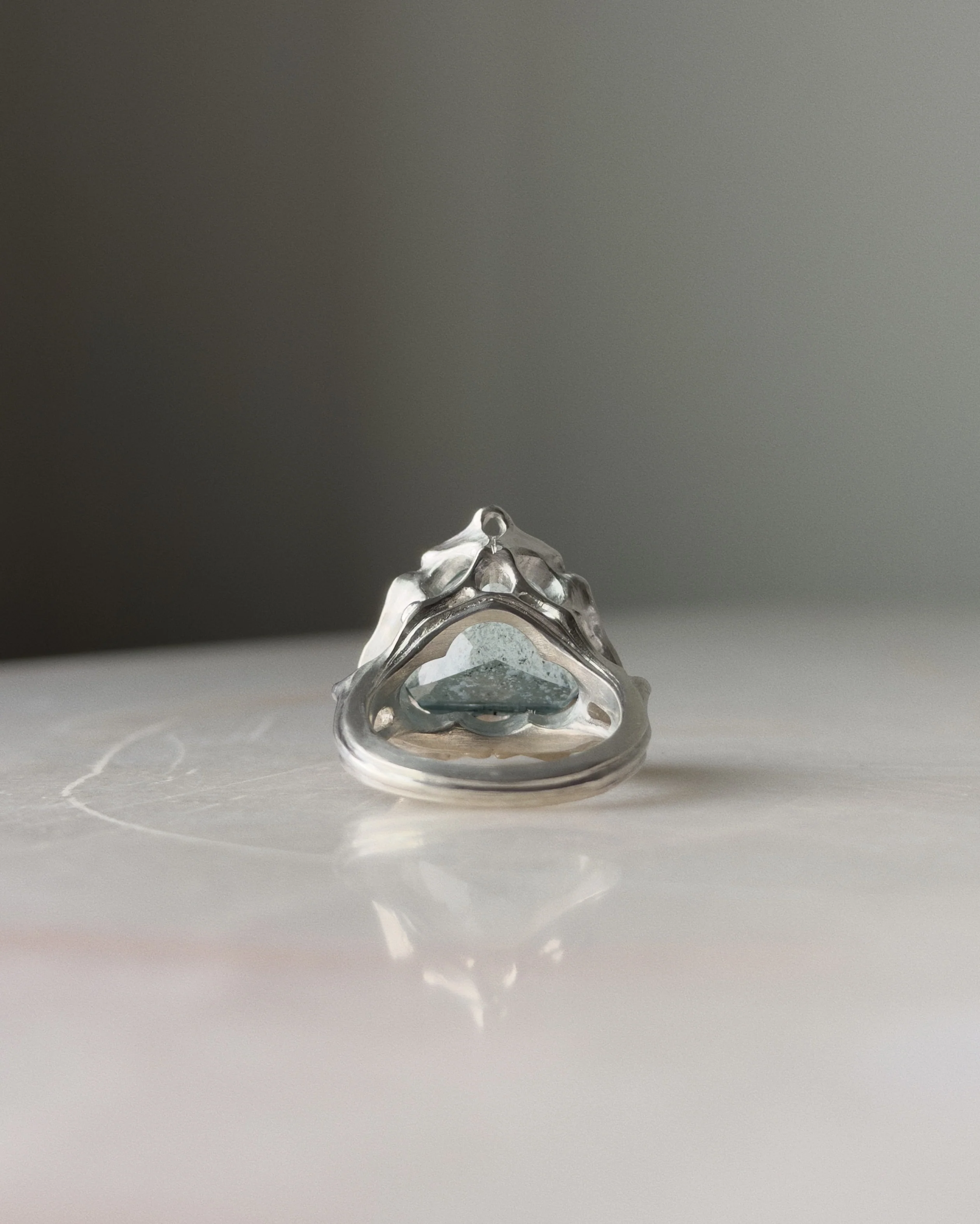 Deep Water // Silver + 10.25ct Aquamarine Sunstone - Image 6