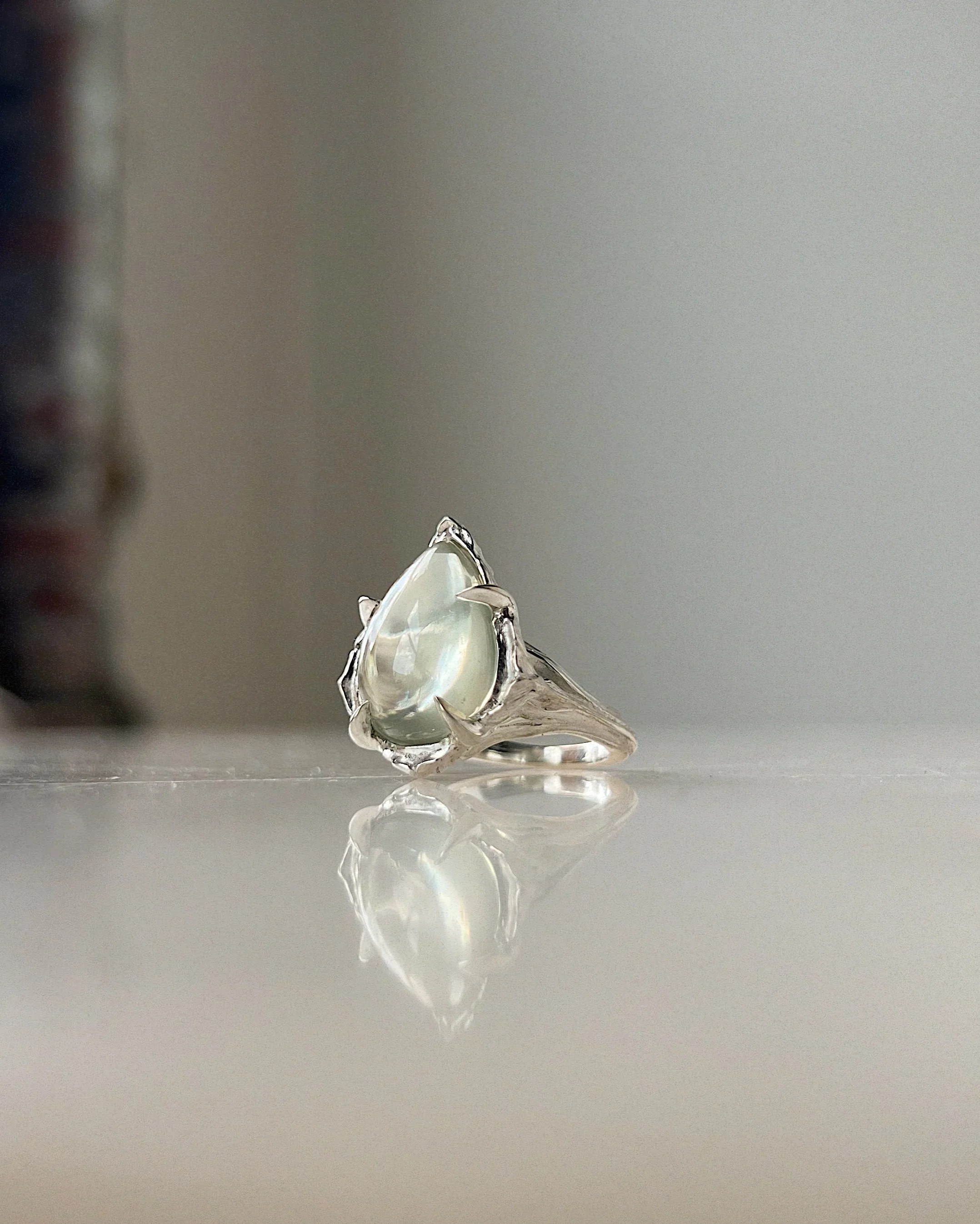 Dewdrop // Silver + Moonstone
