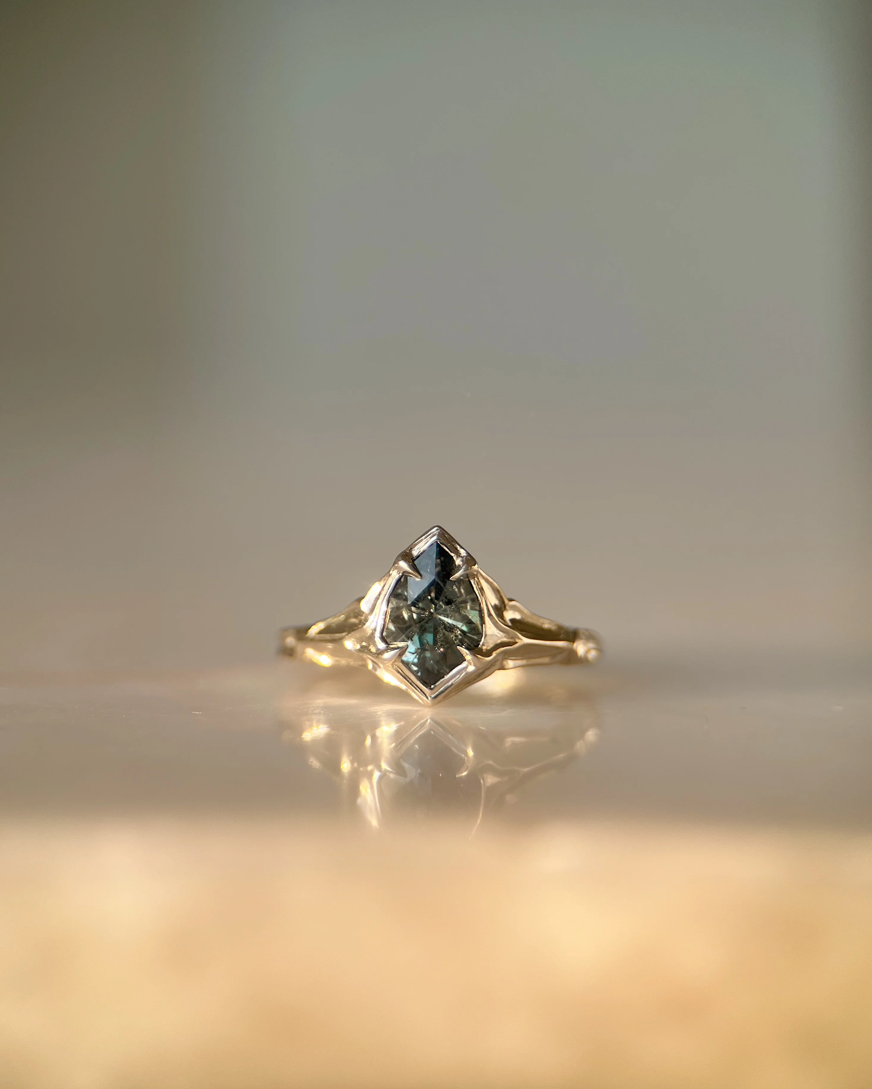 Fortress II // 14kw + 1.12ct Sapphire