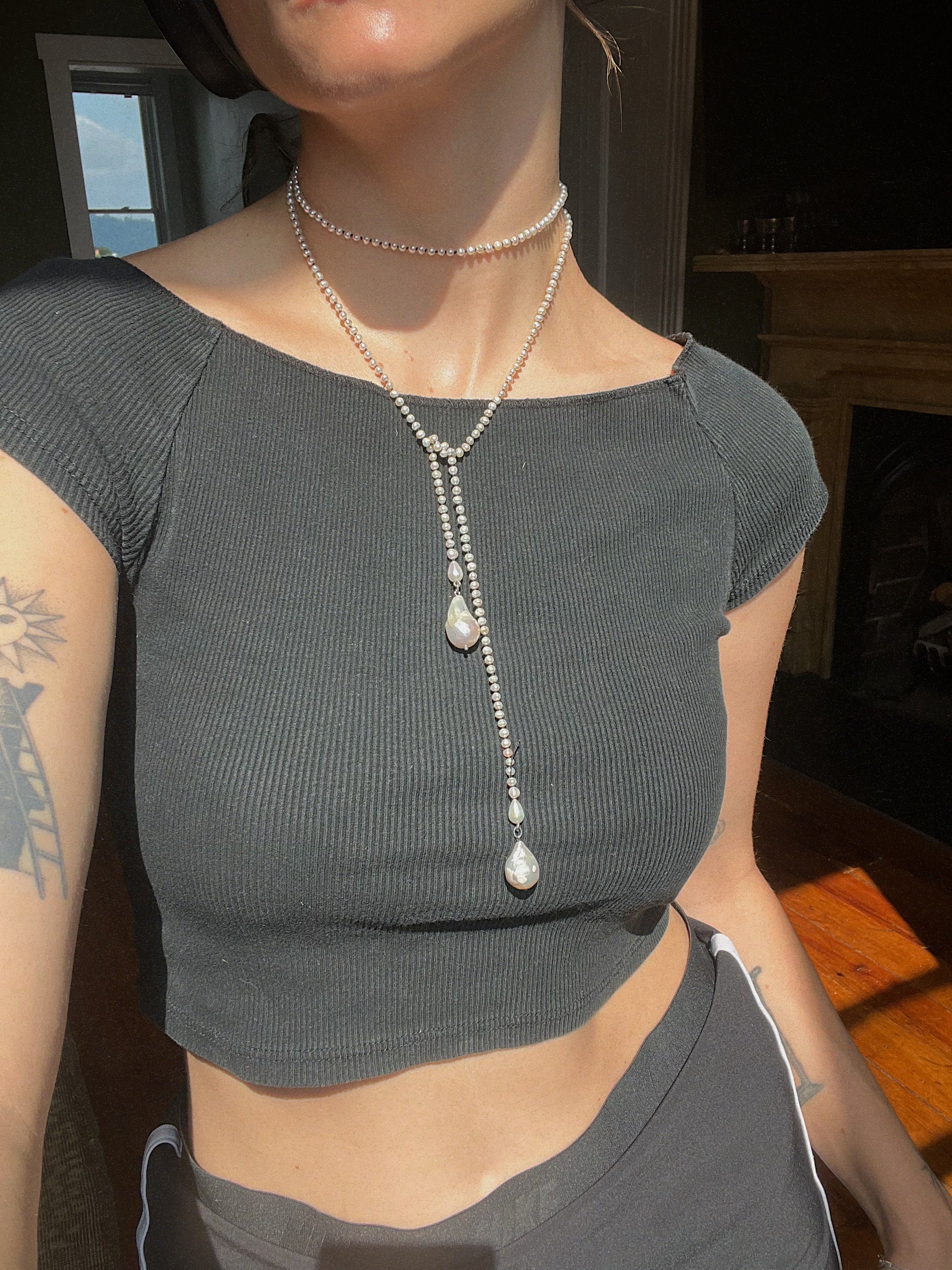 Lasso! // Baroque Pearl Necklace - Image 4