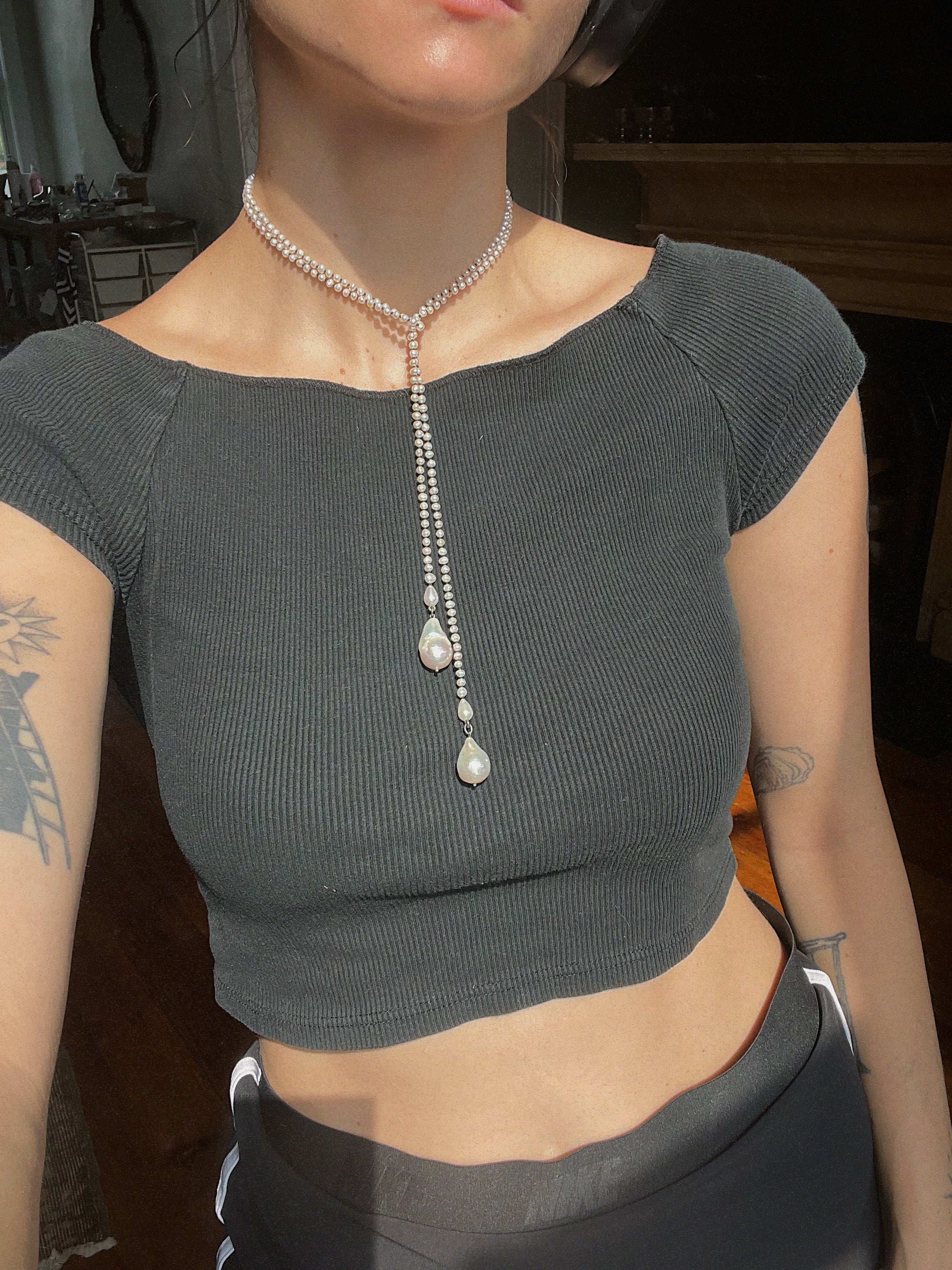Lasso! // Baroque Pearl Necklace - Image 6