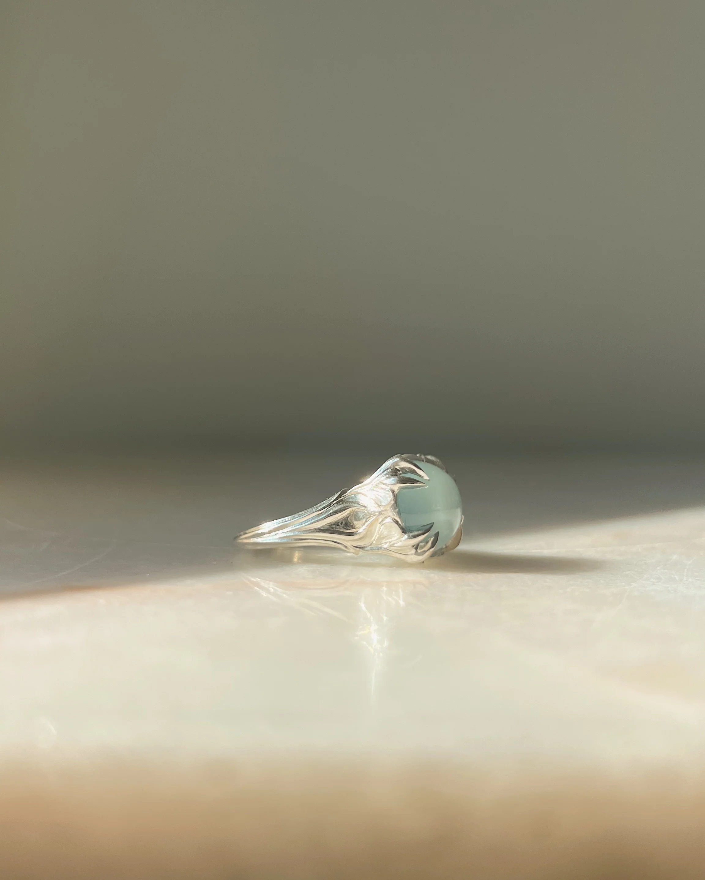 Of the Earth // Silver + Milky Aquamarine - Image 3
