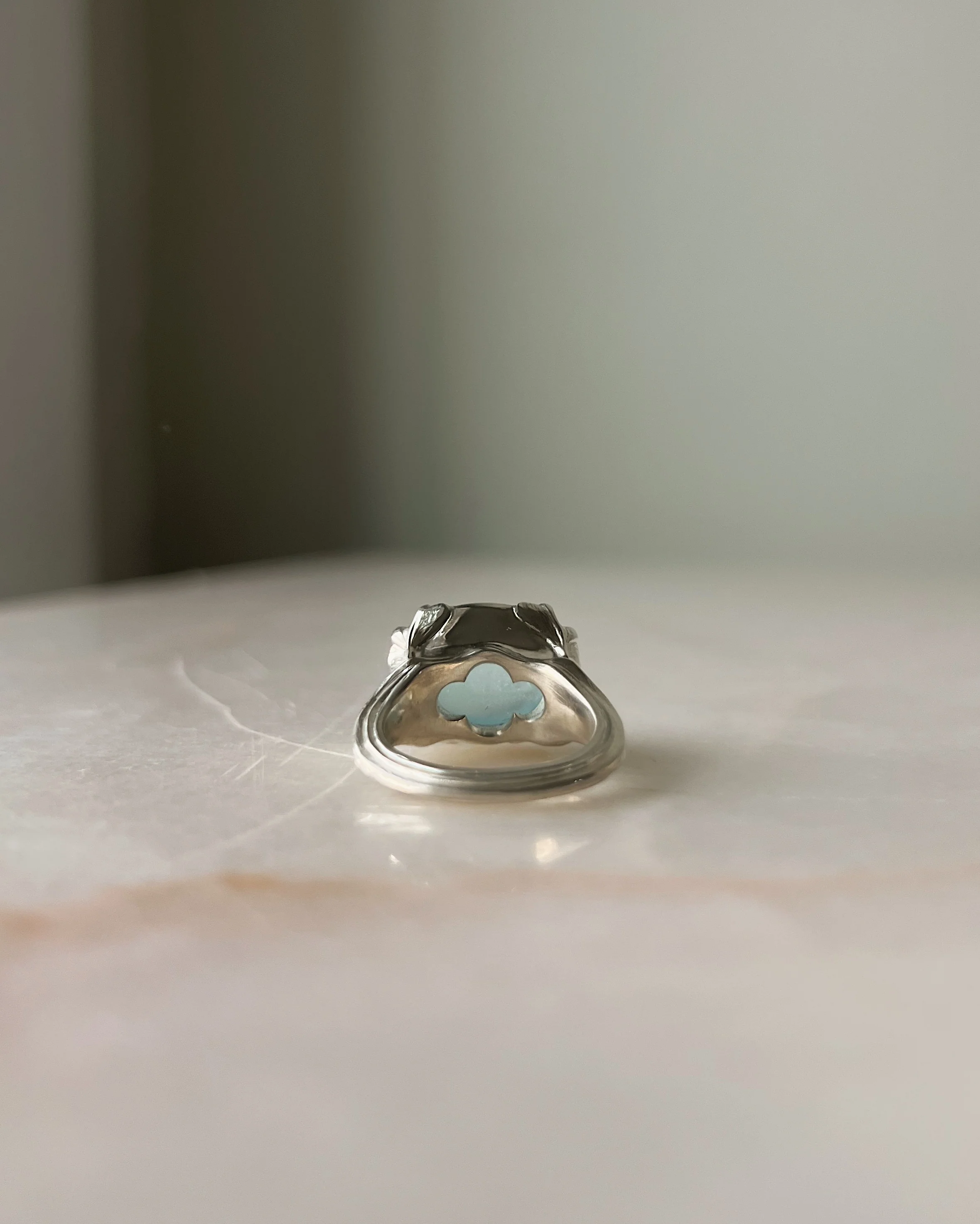 Of the Earth // Silver + Milky Aquamarine - Image 4