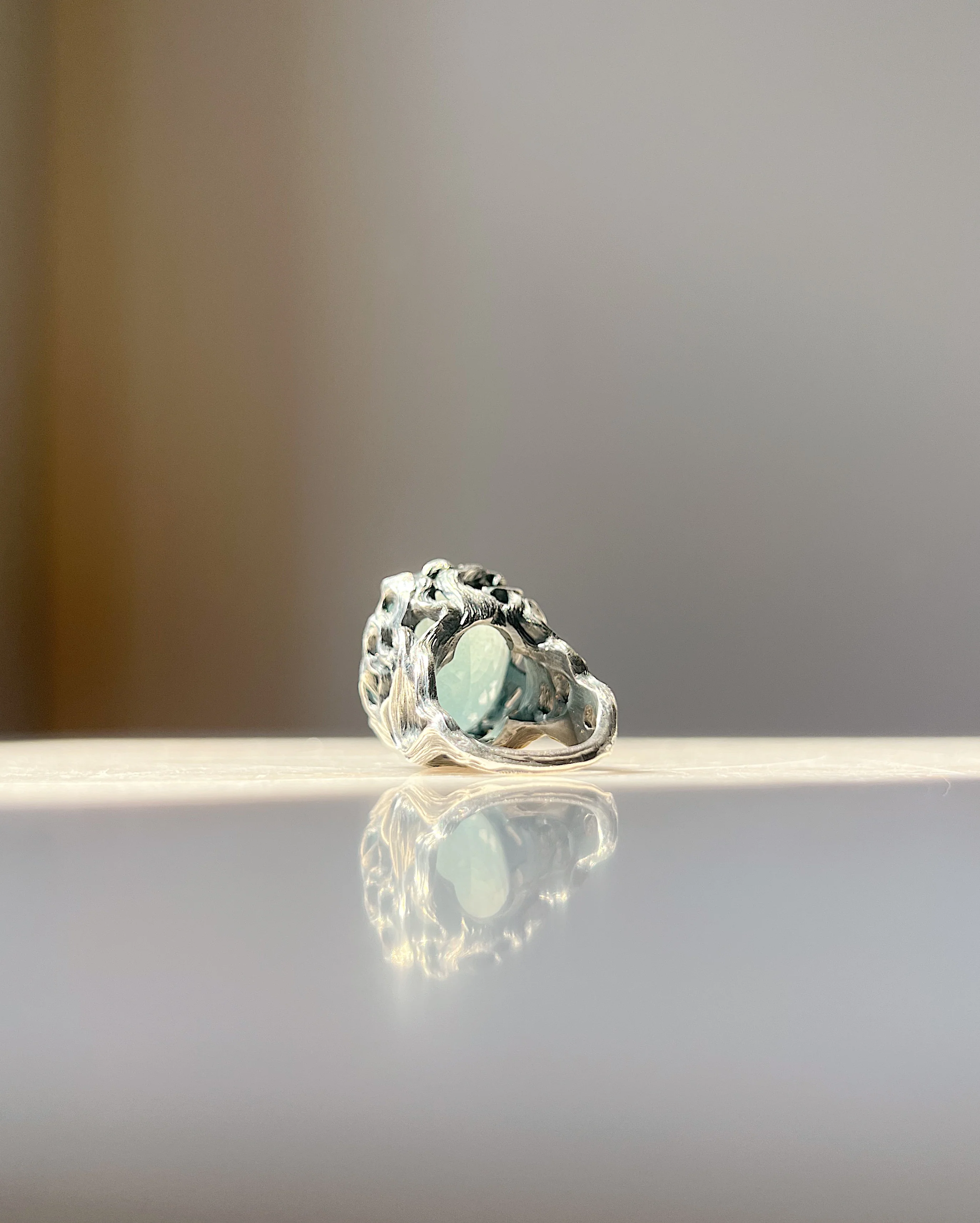 Oversized Pyre // Silver + Moss Aquamarine - Image 5