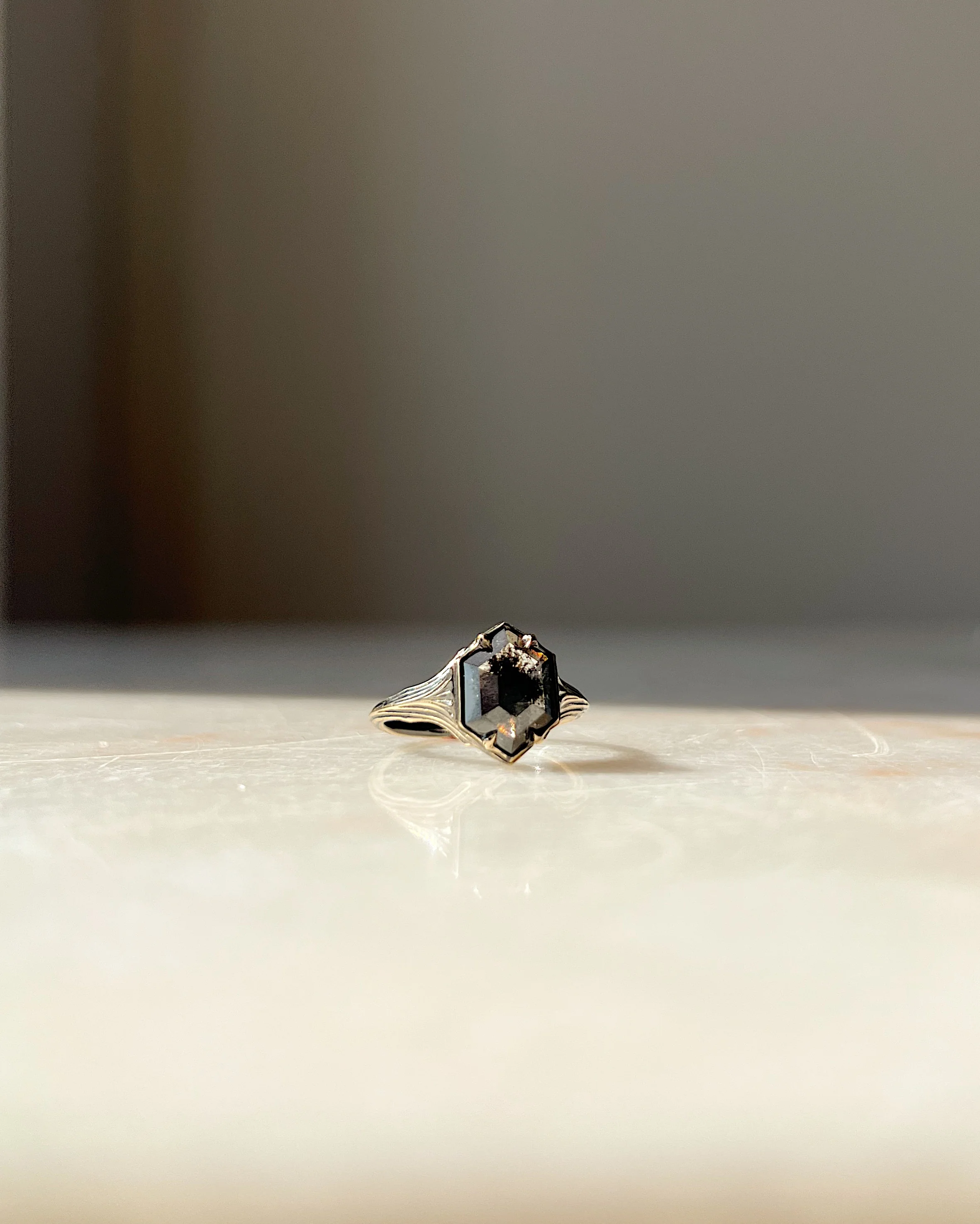 Pillars of the Heart I // 14ky + 2.18ct Diamond - Image 4