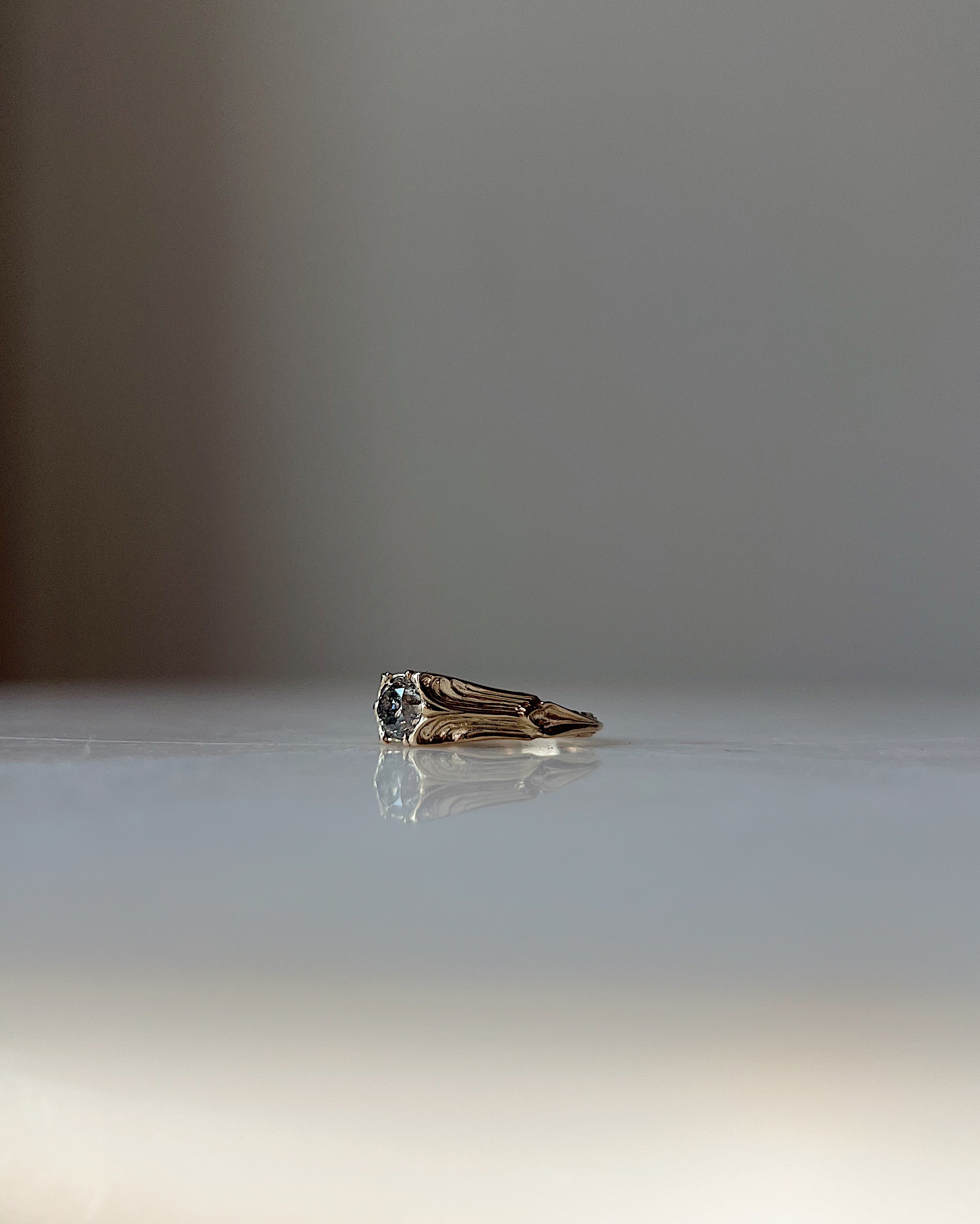Pillars of the Heart V // 14ky + 0.81ct Diamond - Image 5
