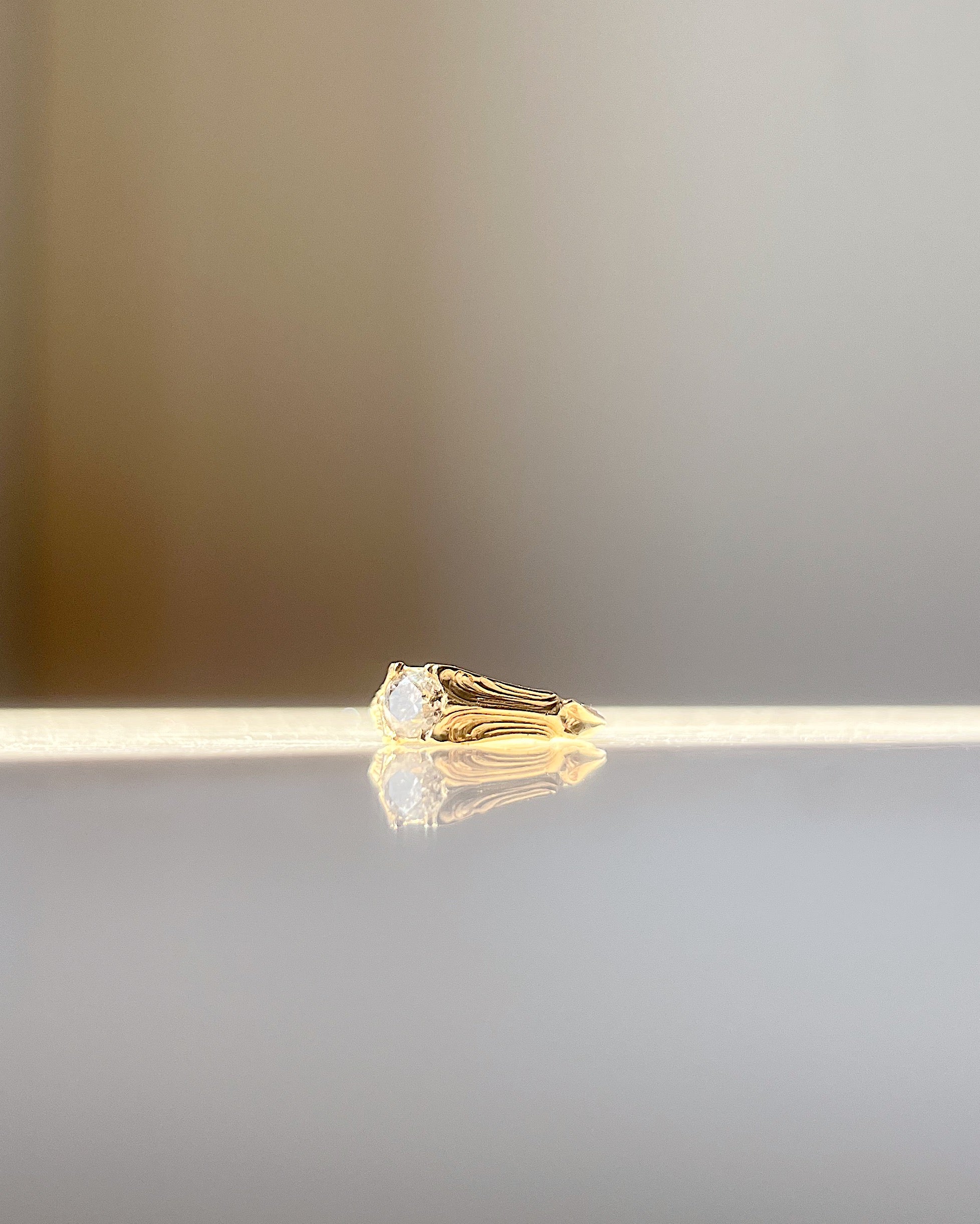 Pillars of the Heart V // 14ky + 0.81ct Diamond - Image 8