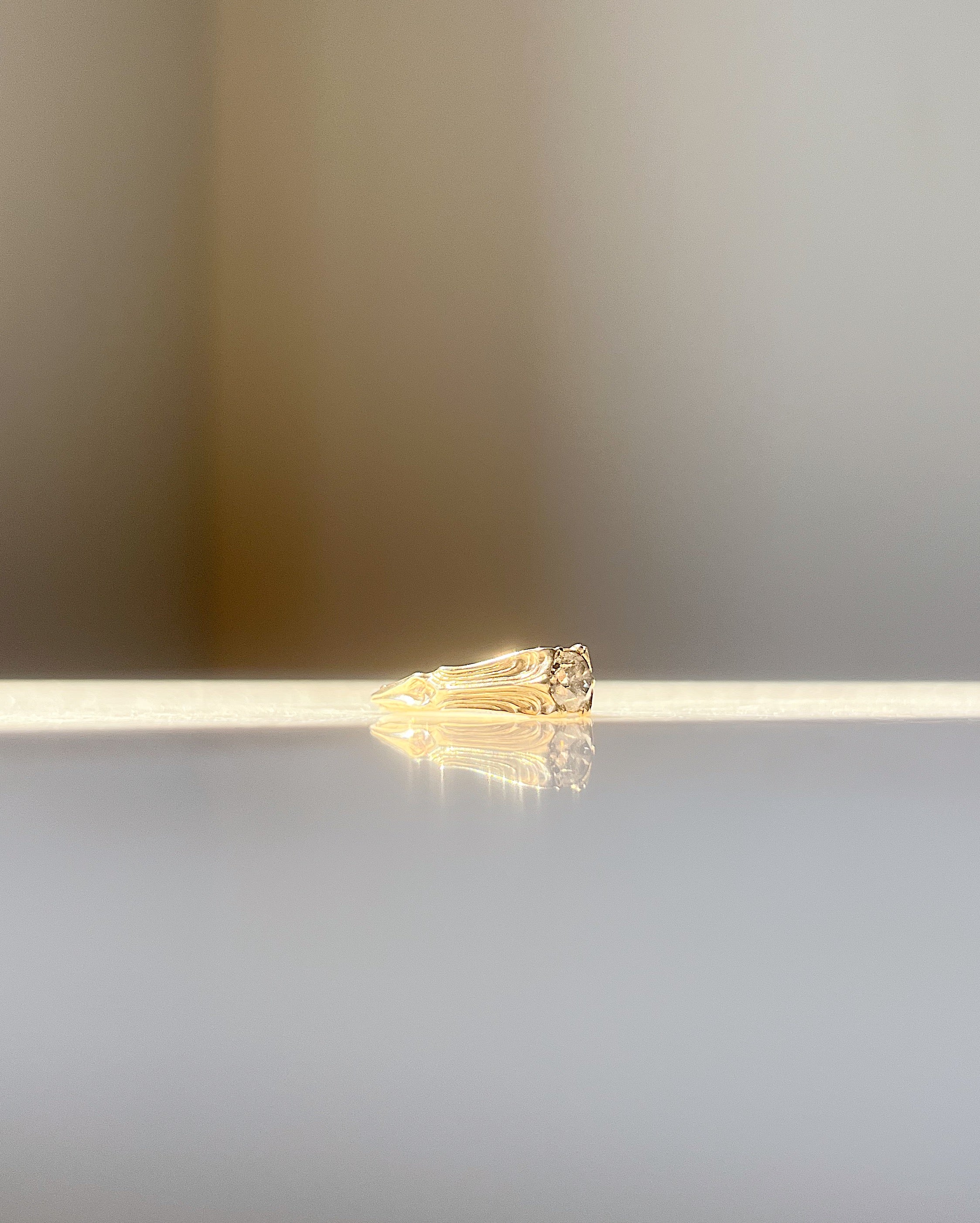 Pillars of the Heart V // 14ky + 0.81ct Diamond - Image 9