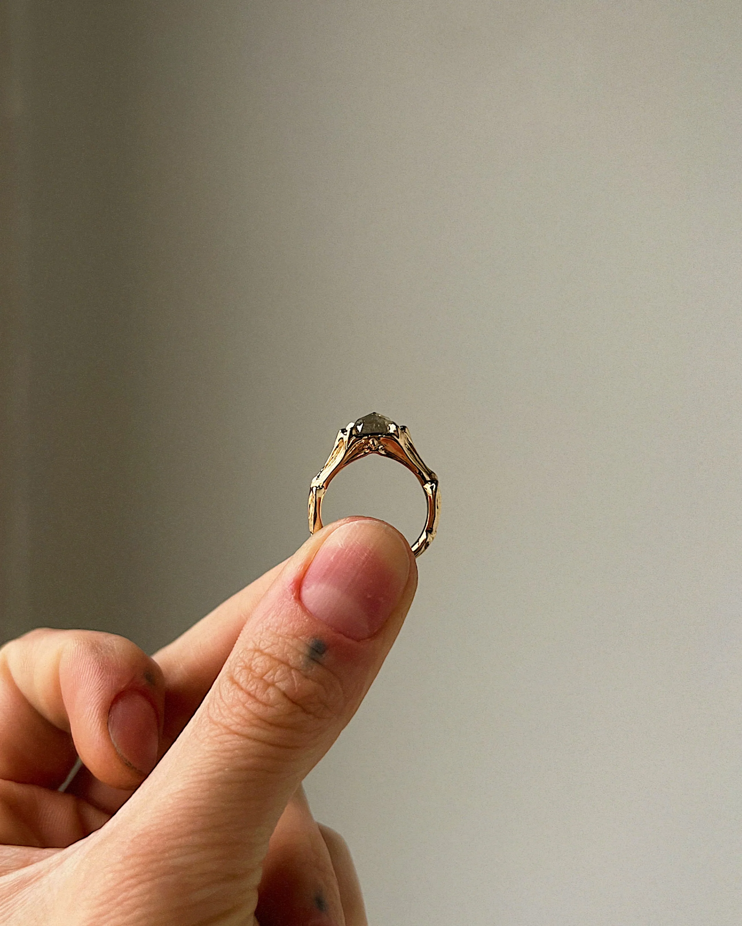 Pillars of the Heart VII // 14ky + 1.36ct Diamond - Image 4