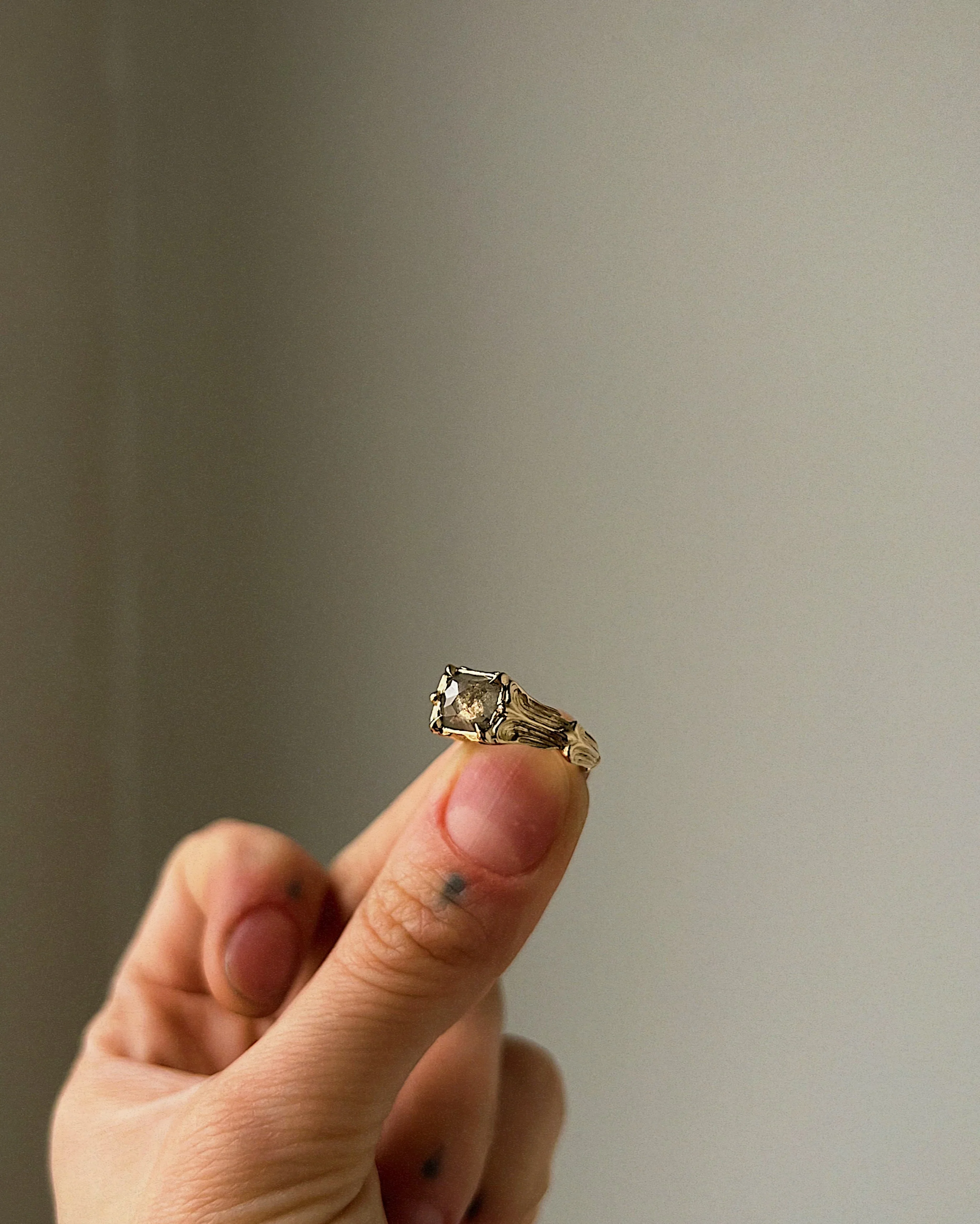 Pillars of the Heart VII // 14ky + 1.36ct Diamond - Image 5
