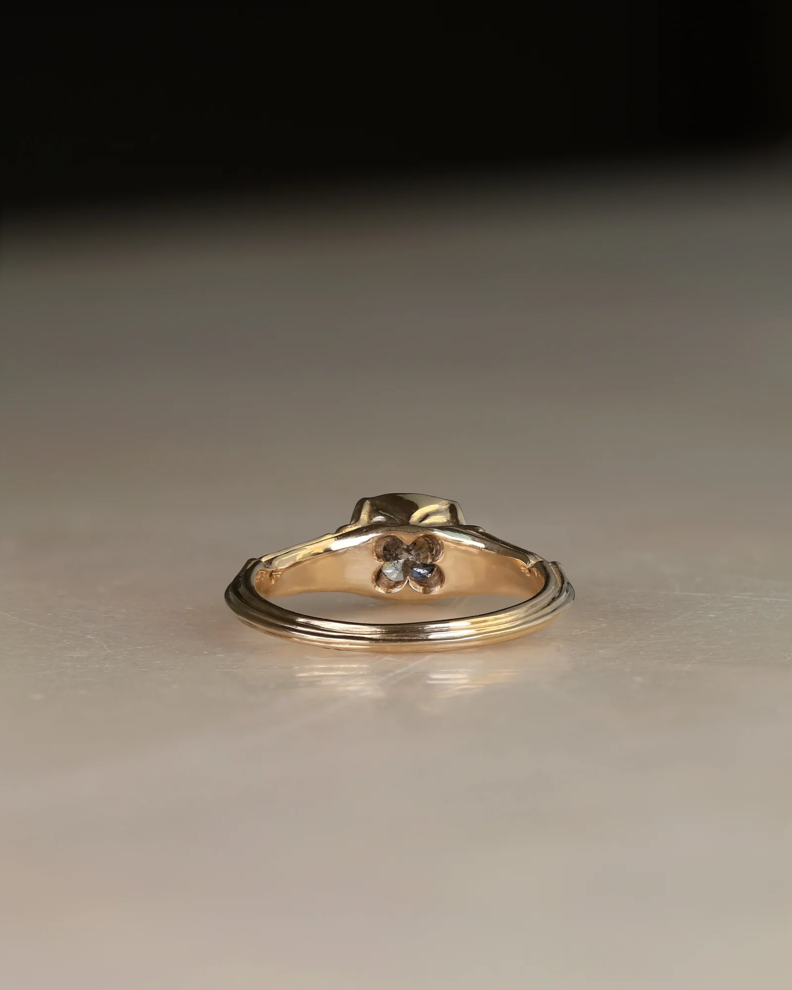Pillars Pt II // 14ky Gold + 6.5mm Salt & Pepper Diamond // 6.5 - Image 3