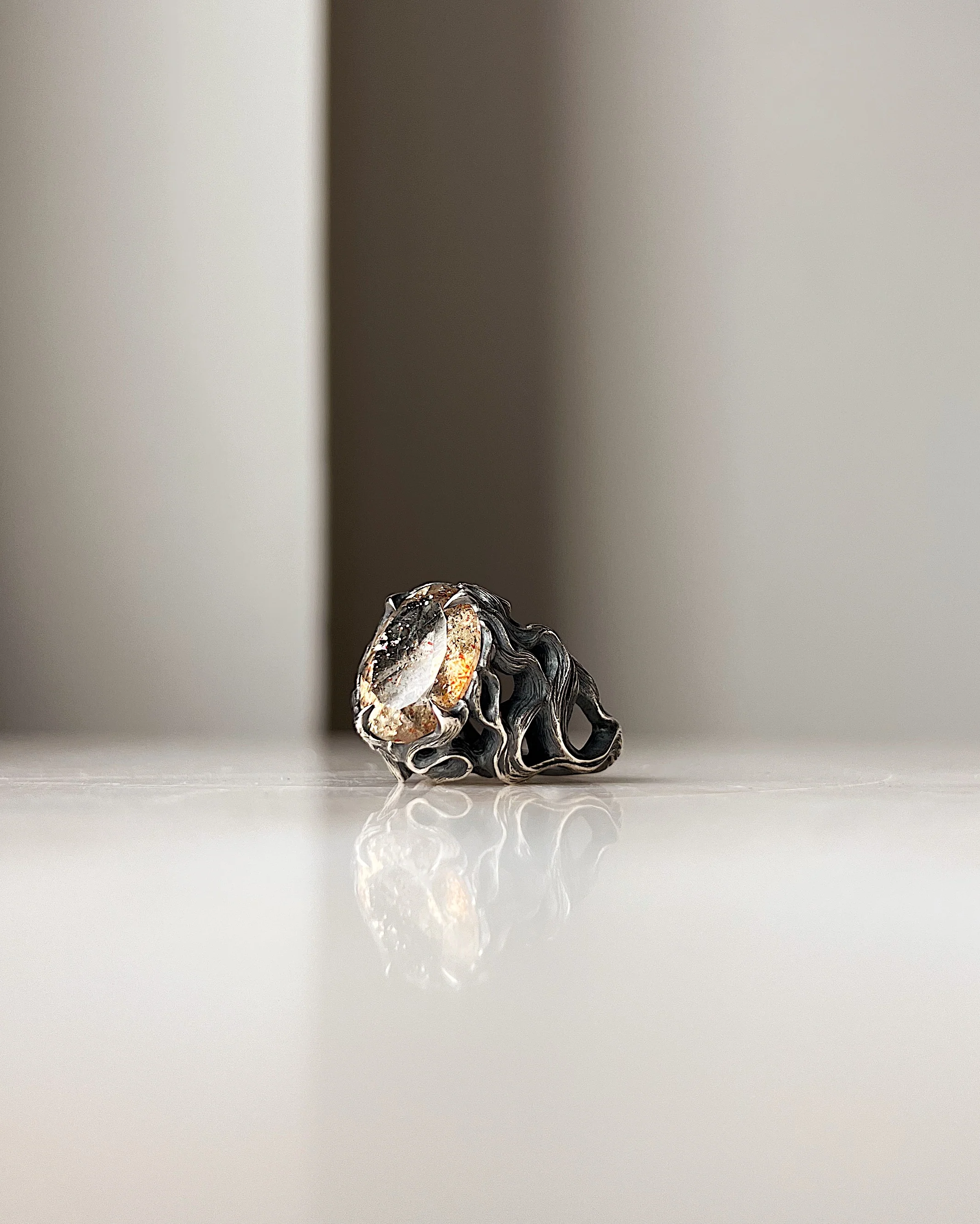 Pyre // Silver + Confetti Sunstone