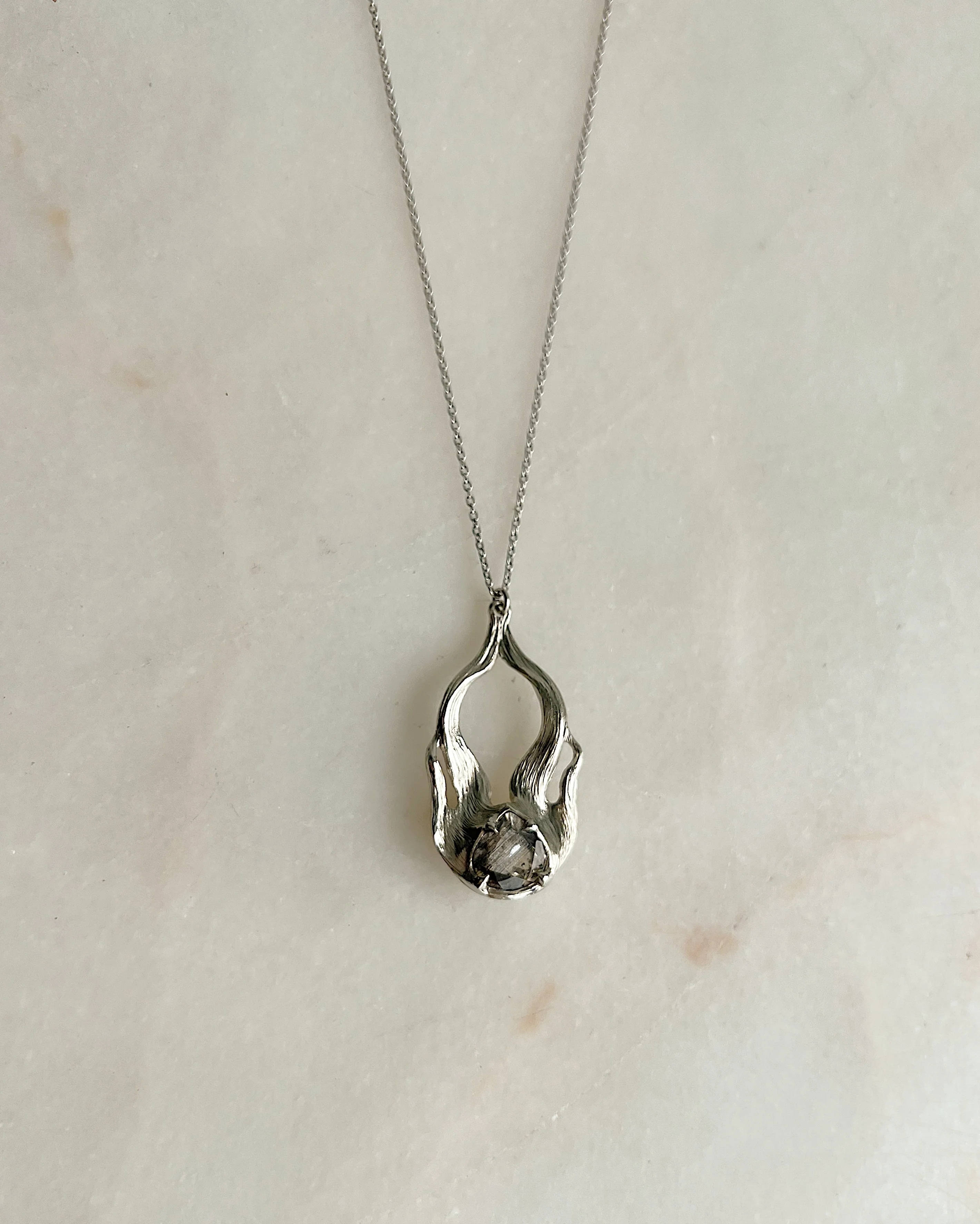 Pyre ((The White Fire)) // 14kw + Scapolite Necklace - Image 2
