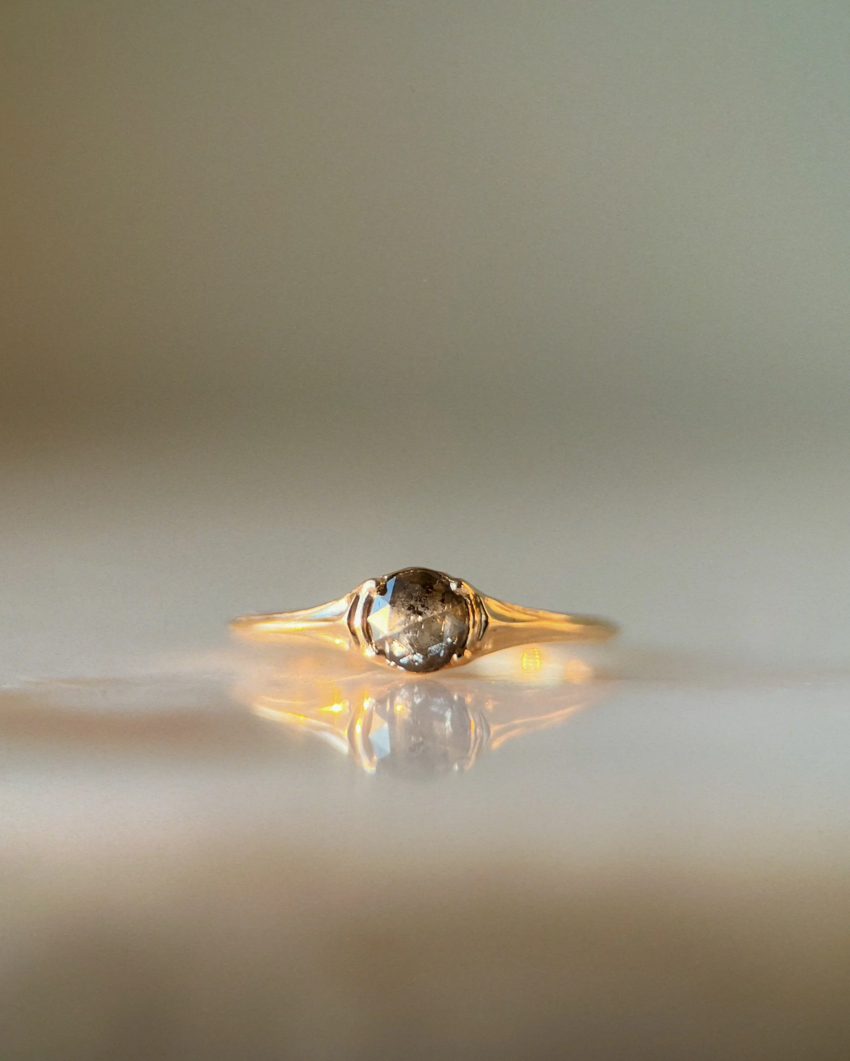 Reflecting Pool // 14ky + 0.52ct Diamond