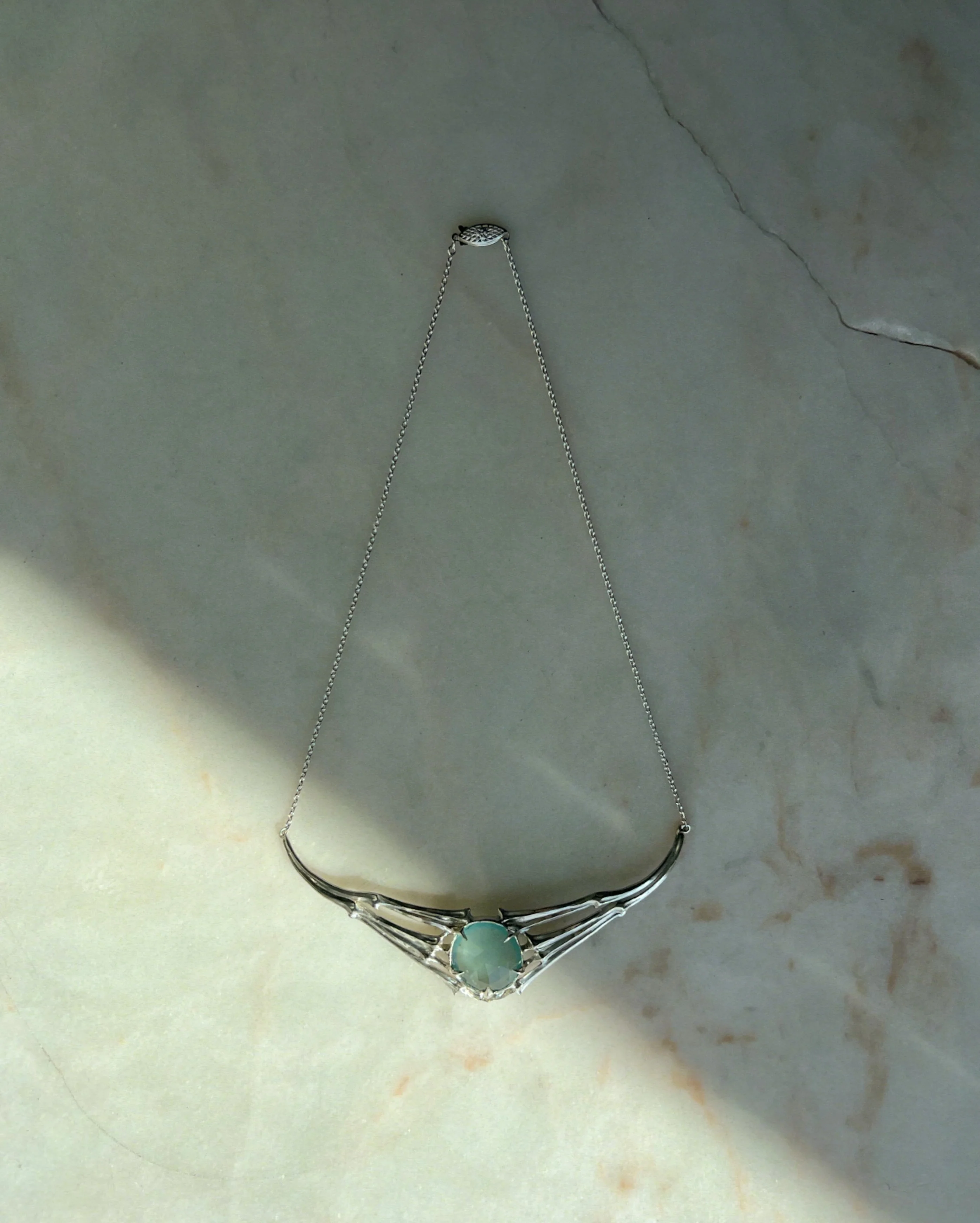 Rib Vault // Aquamarine Necklace