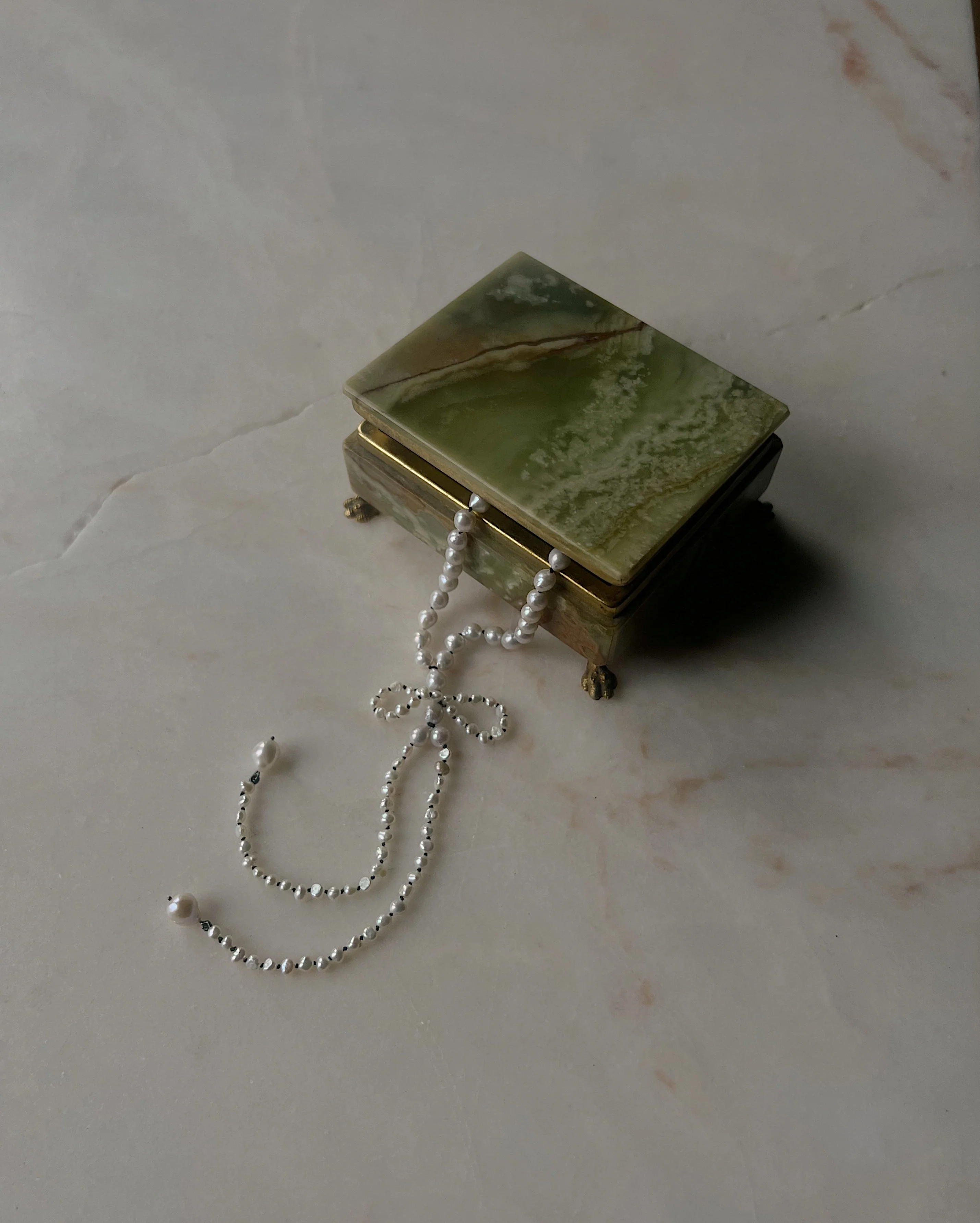 Ribbon Bows // Freshwater Pearl Necklace - Image 2