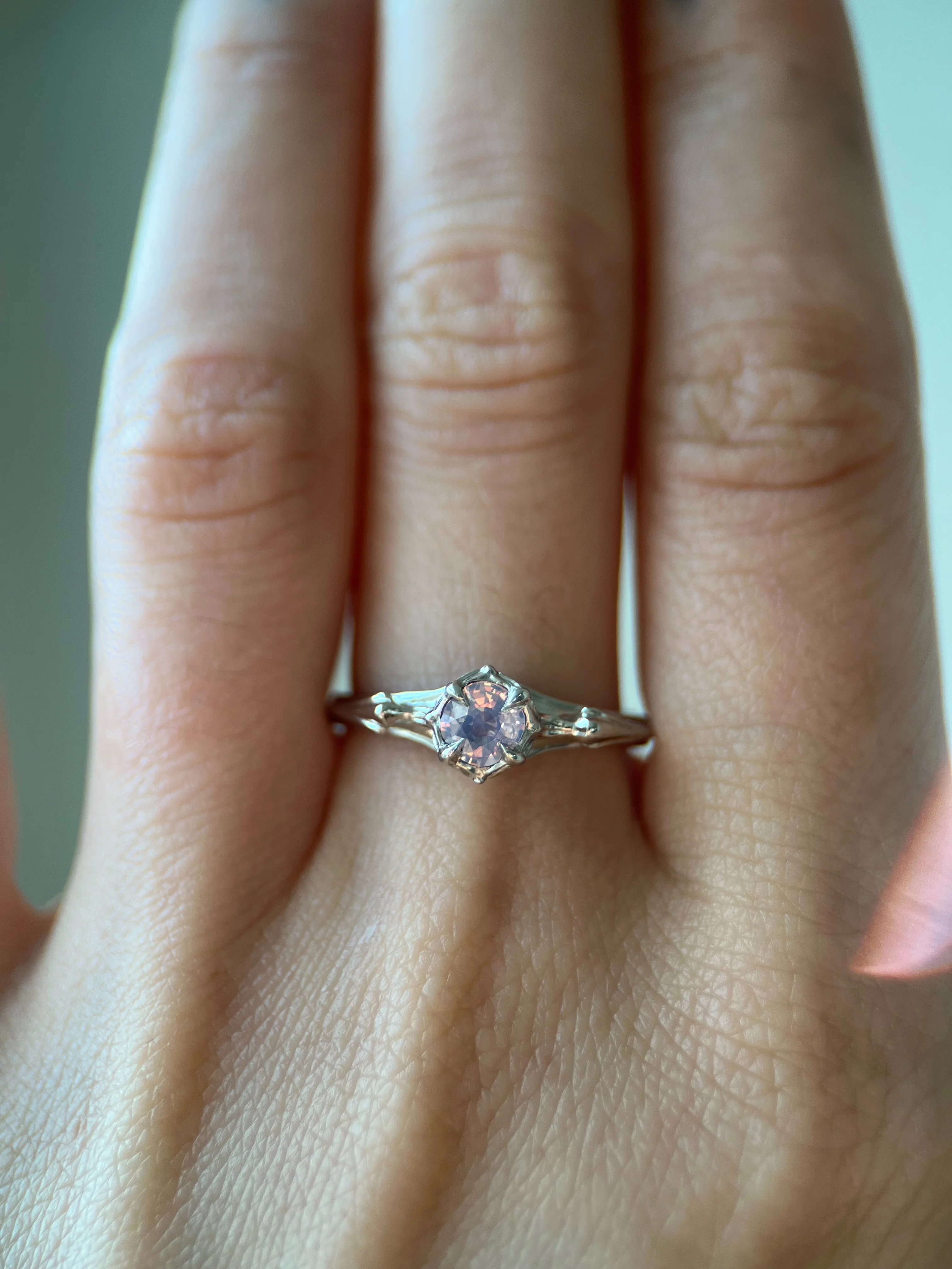 Rose Water // 14kw + 0.48ct Sapphire - Image 11