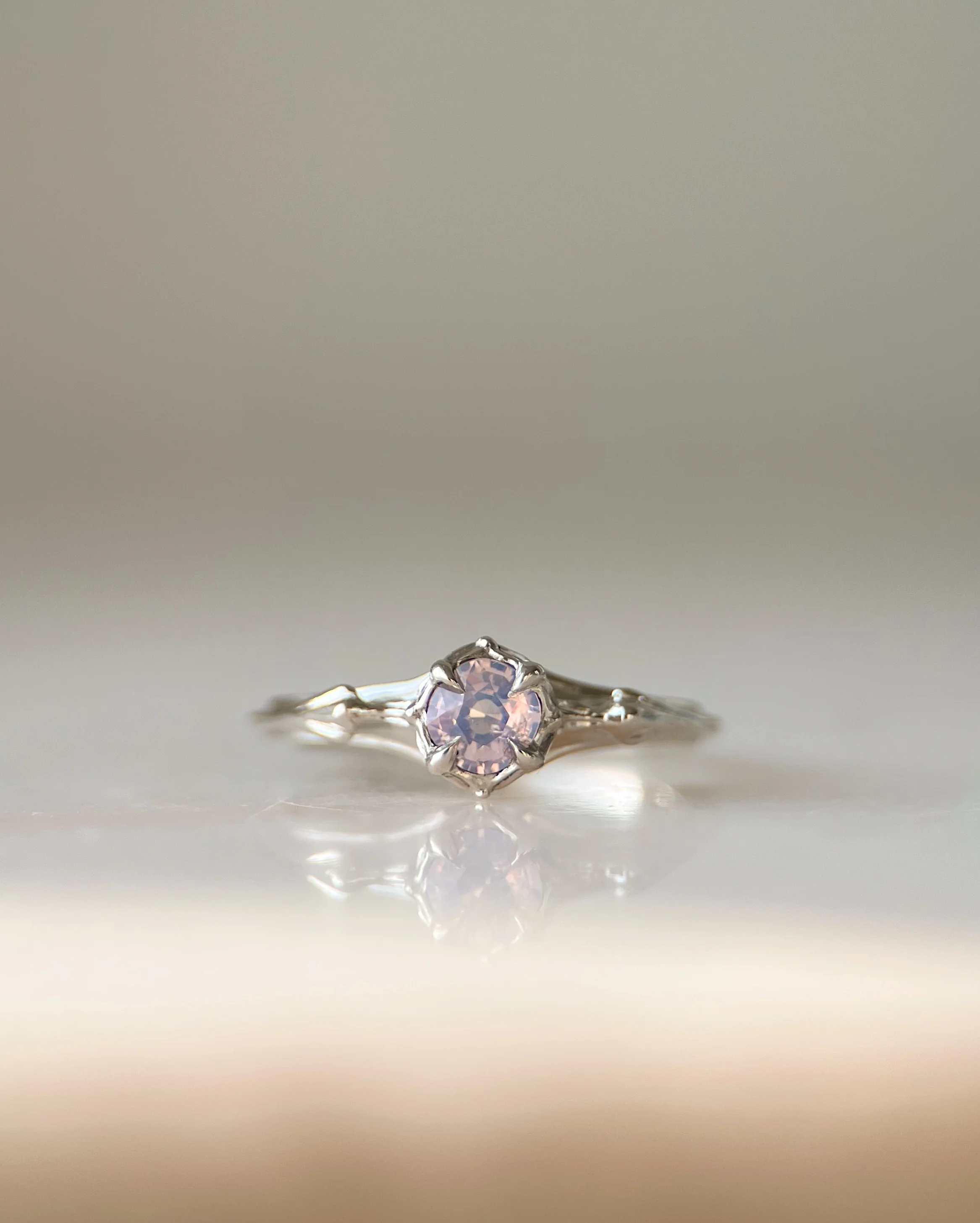 Rose Water // 14kw + 0.48ct Sapphire - Image 2