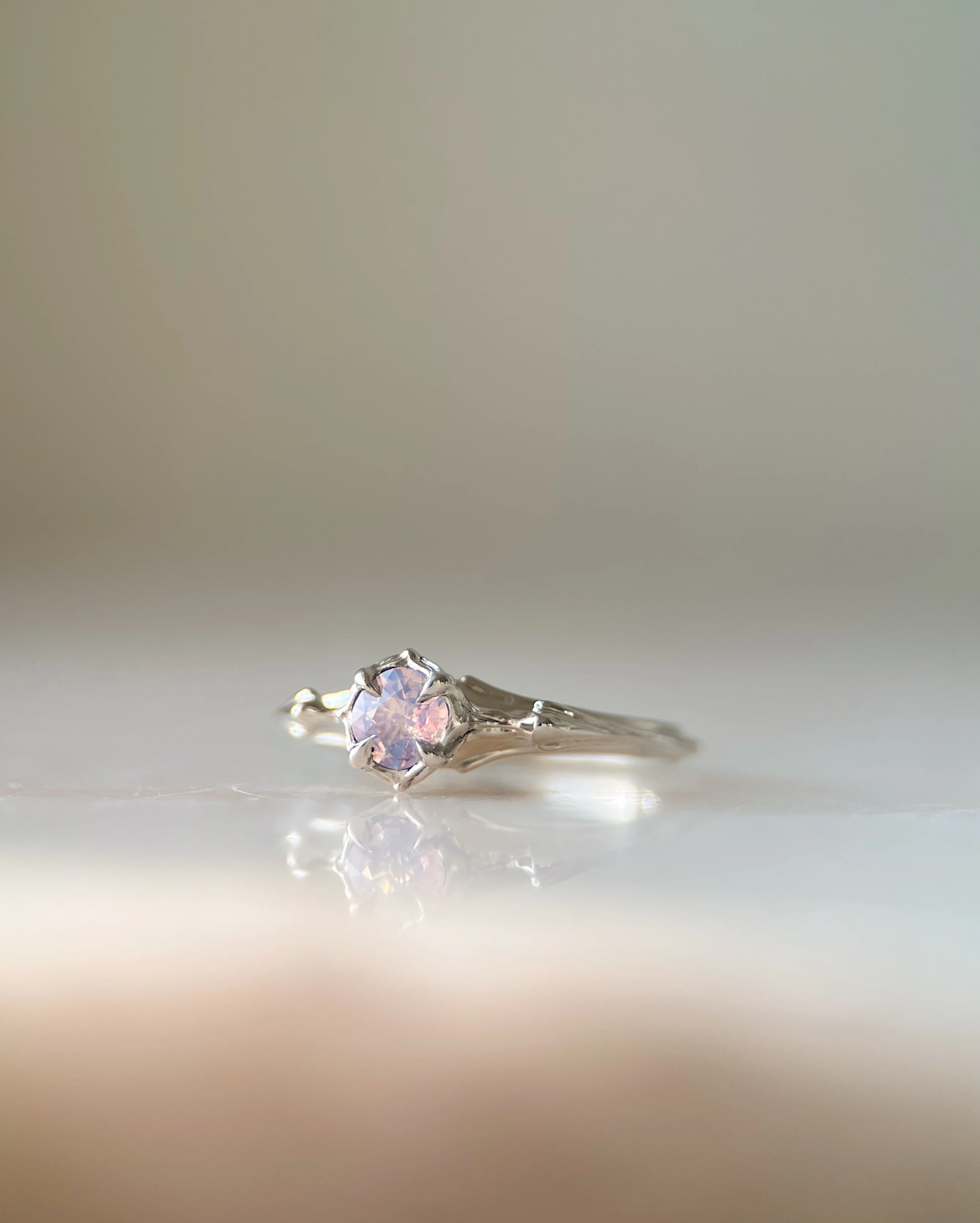 Rose Water // 14kw + 0.48ct Sapphire - Image 3