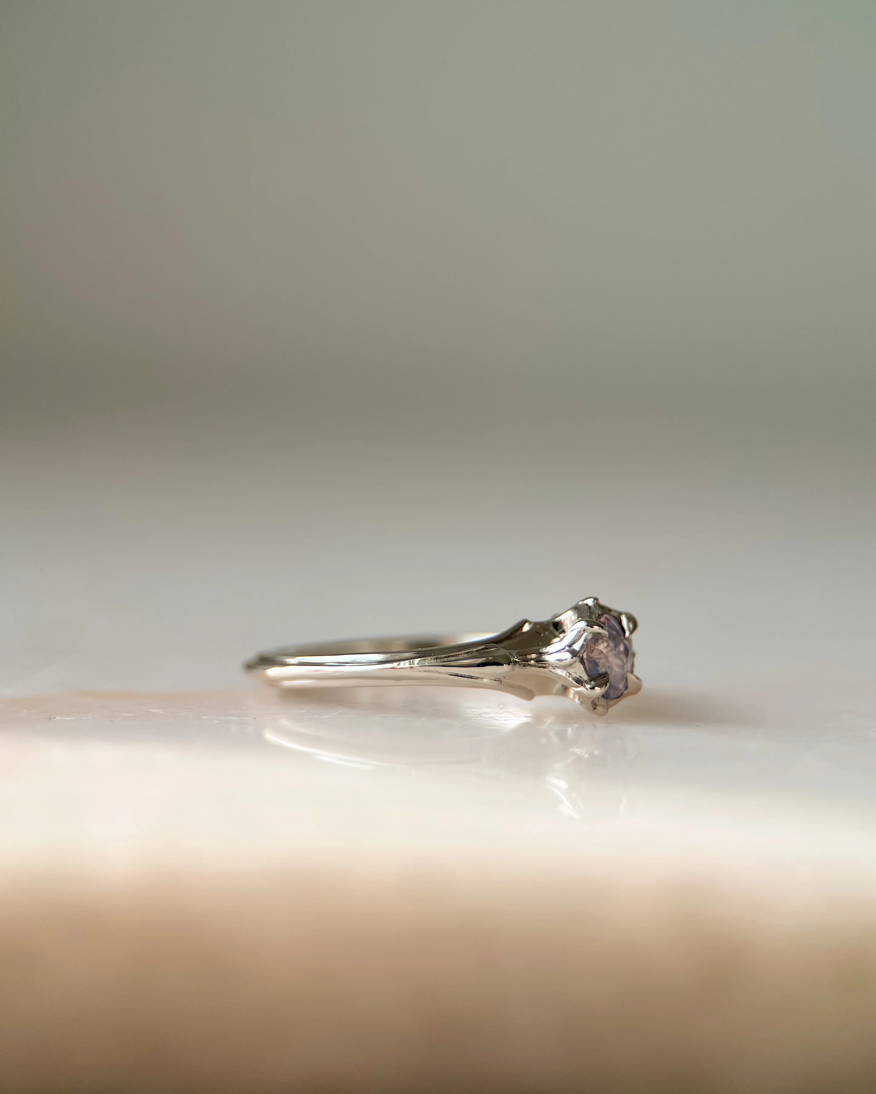 Rose Water // 14kw + 0.48ct Sapphire - Image 4