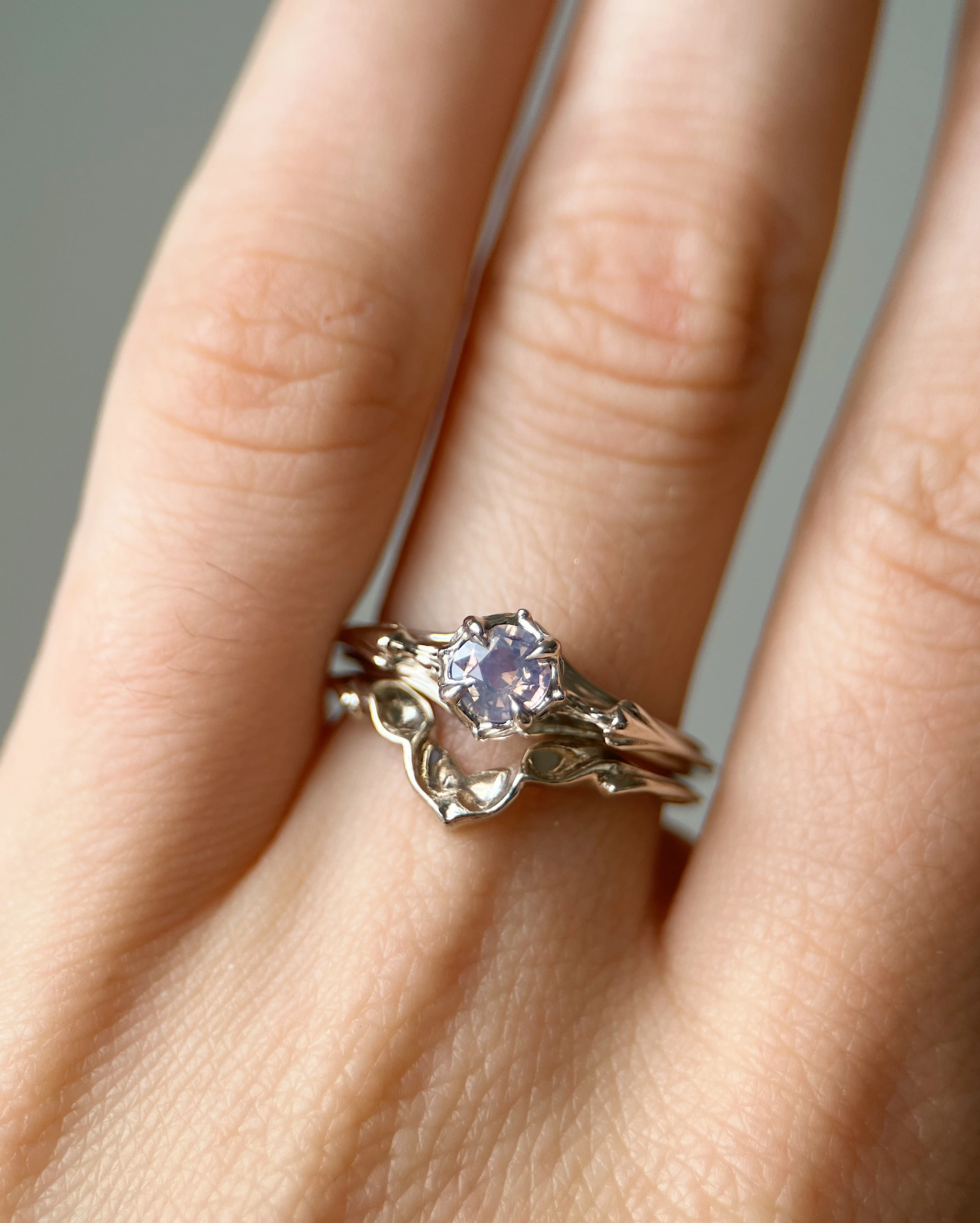 Rose Water // 14kw + 0.48ct Sapphire - Image 8