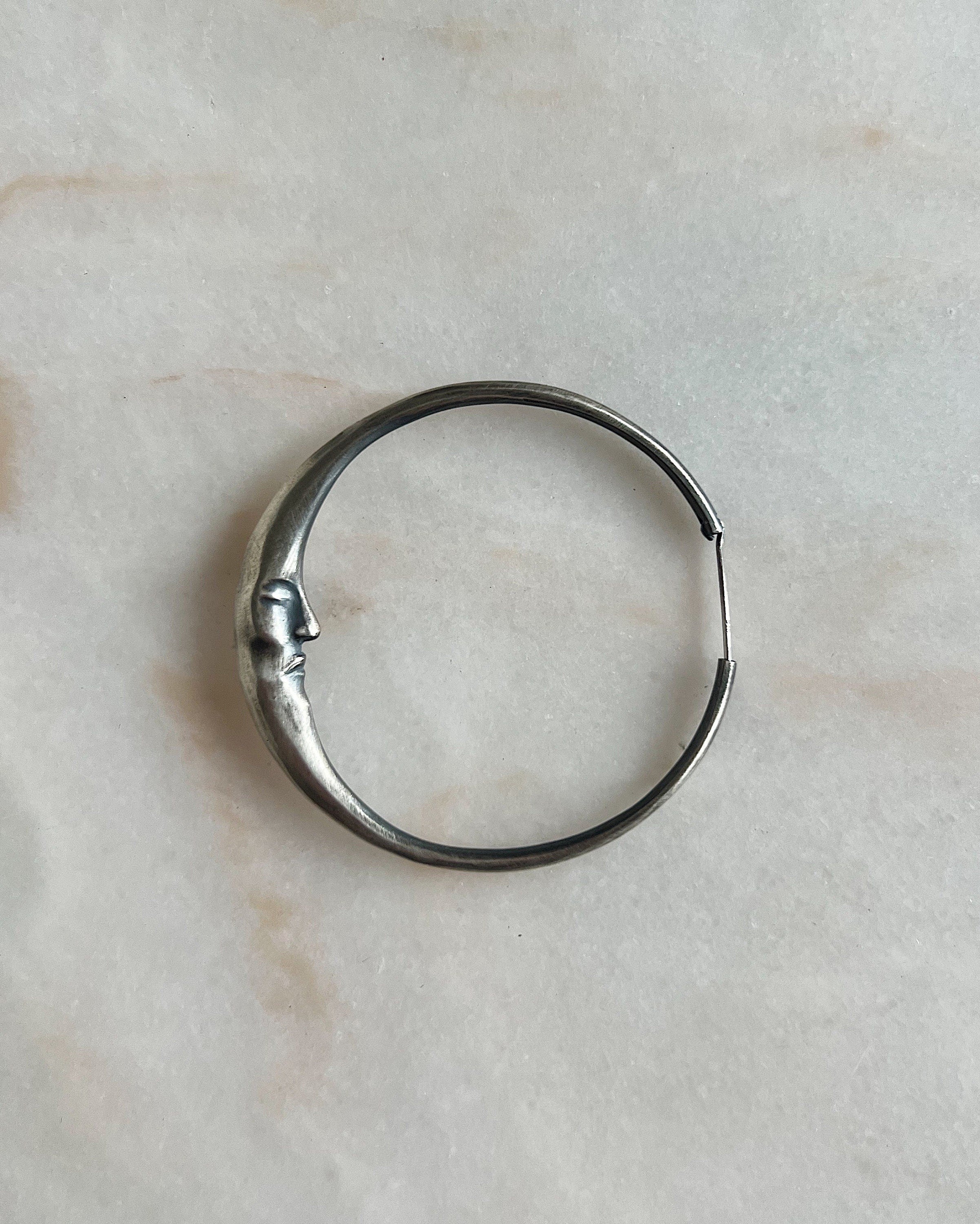 Sleeping Moon // Hoop Earrings - Image 3