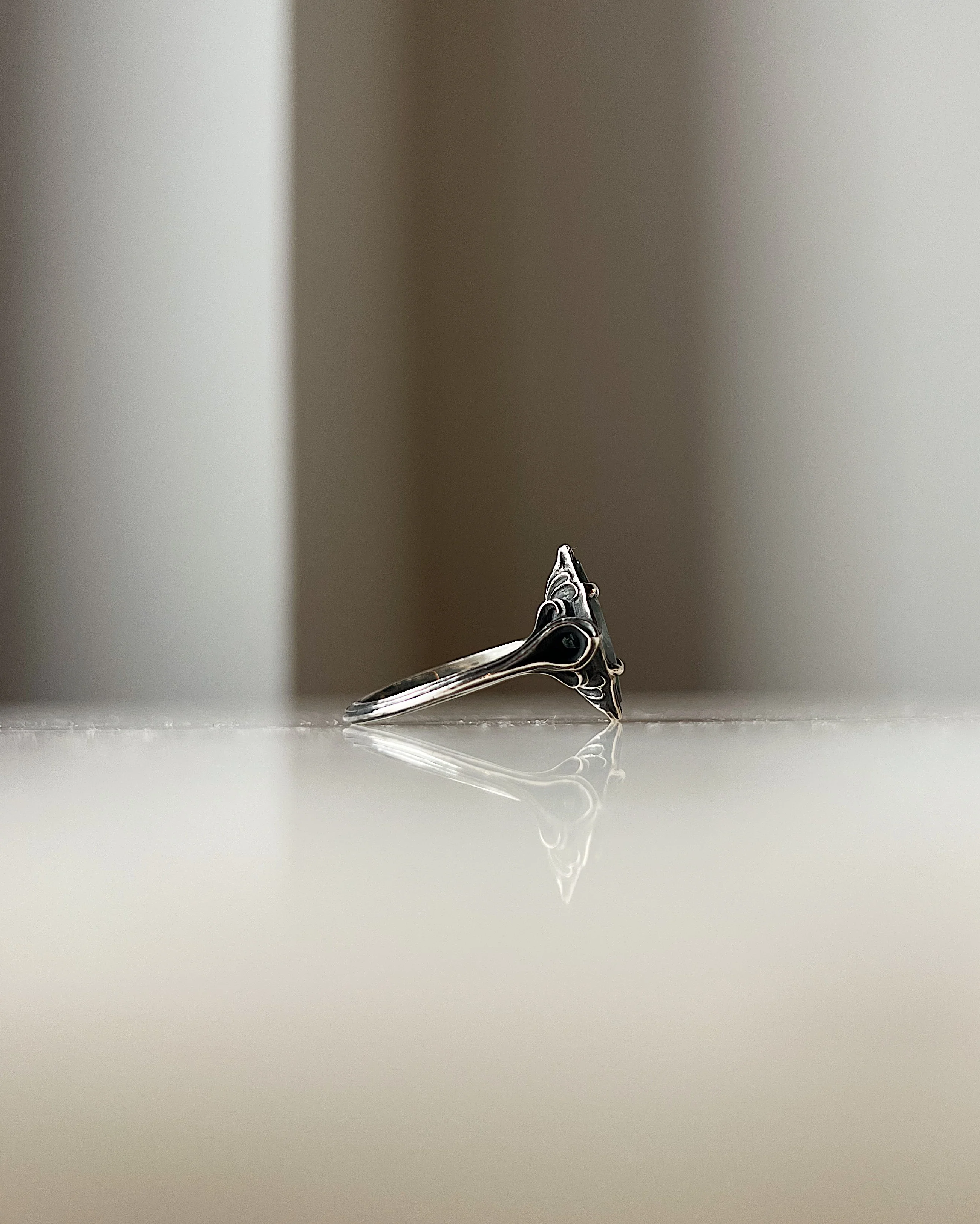 Snow Queen // Silver + Aquamarine Sunstone - Image 2