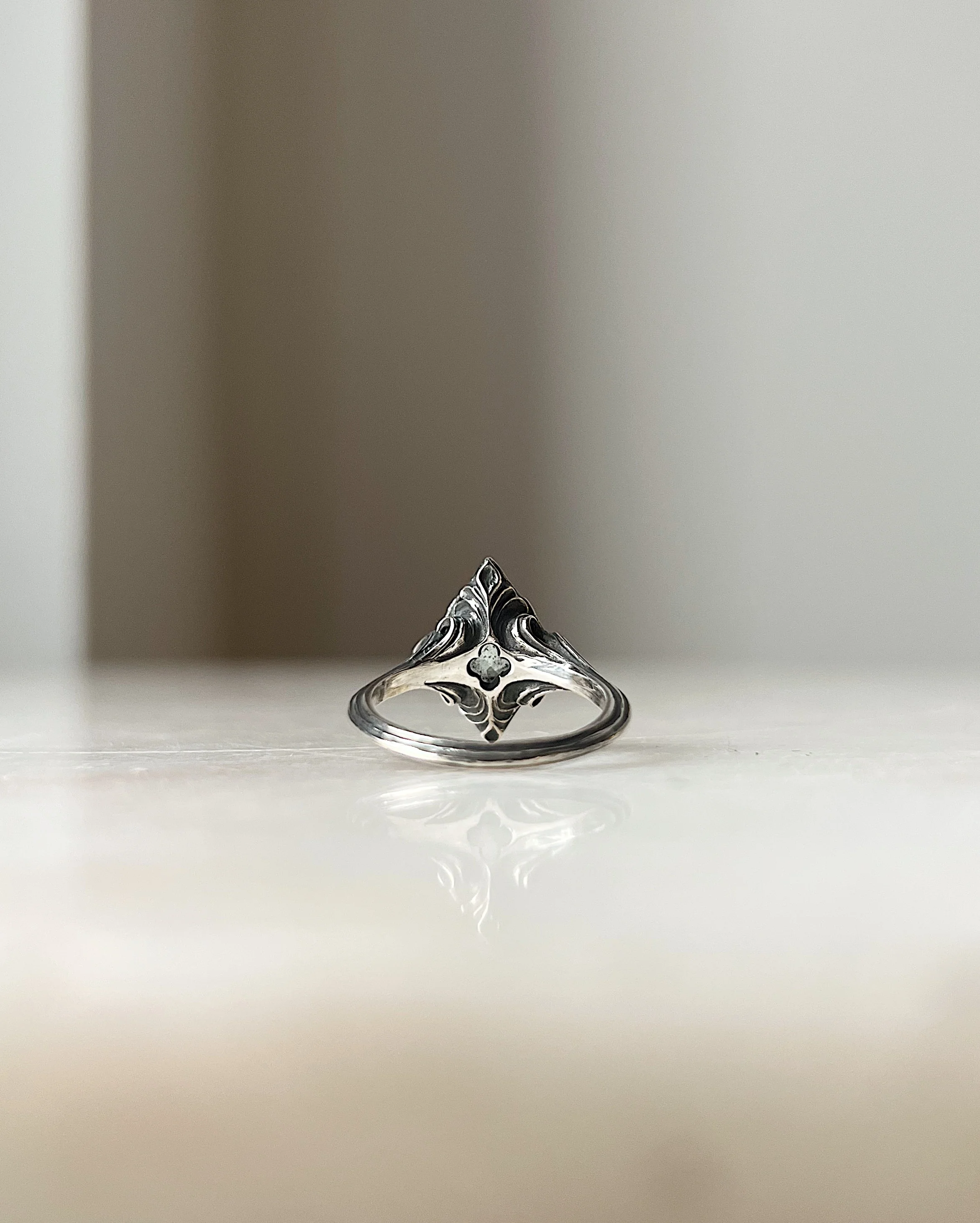 Snow Queen // Silver + Aquamarine Sunstone - Image 3