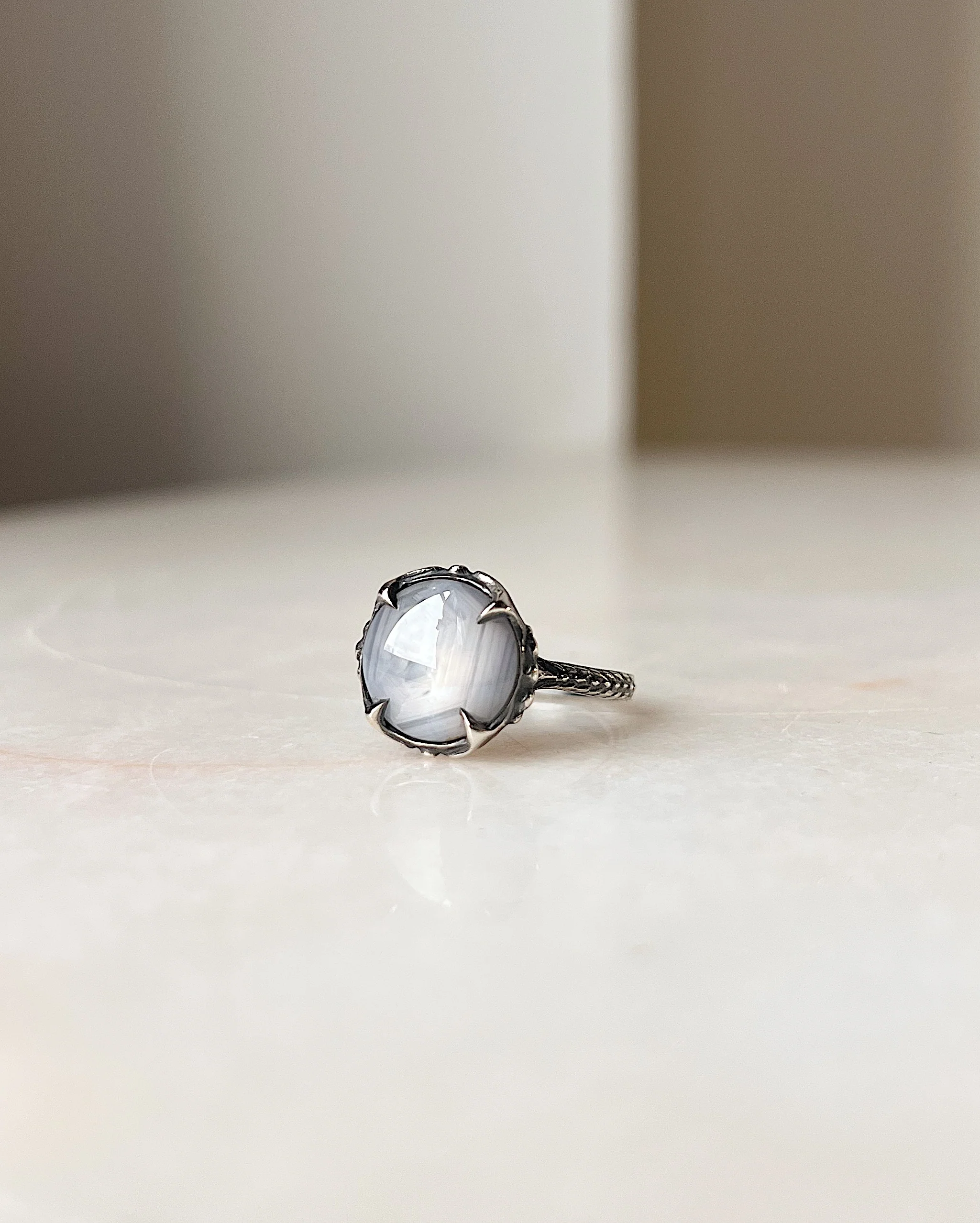 The Dragon // Silver + White Star Sapphire - Image 3