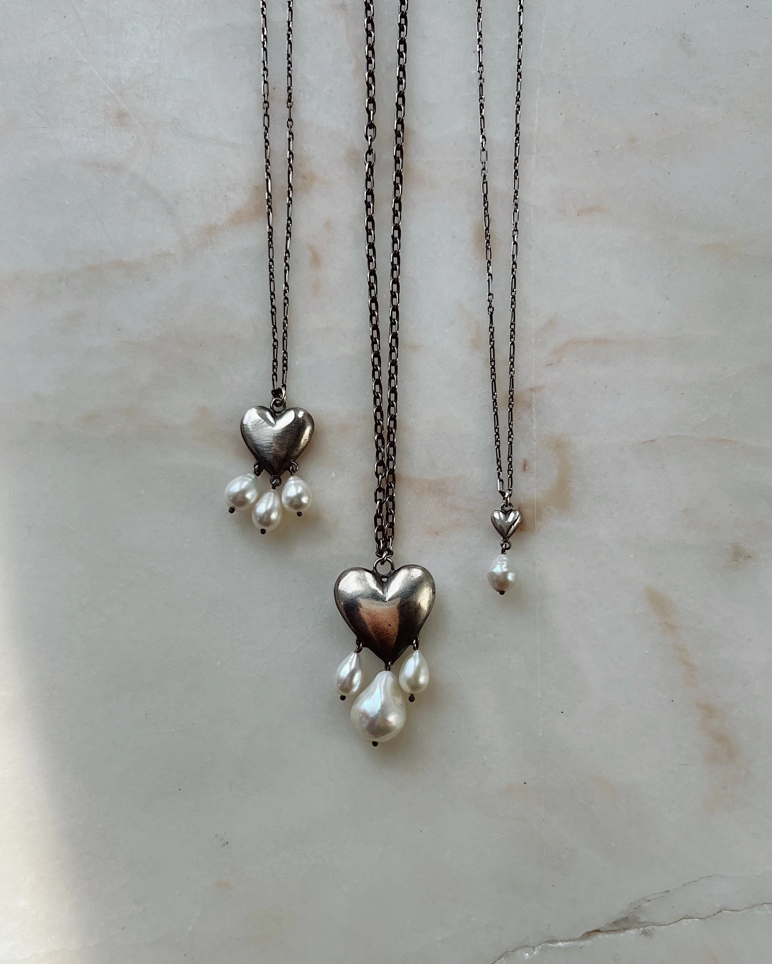 The Heart Overflows // Small Freshwater Pearl // Necklace - Image 3