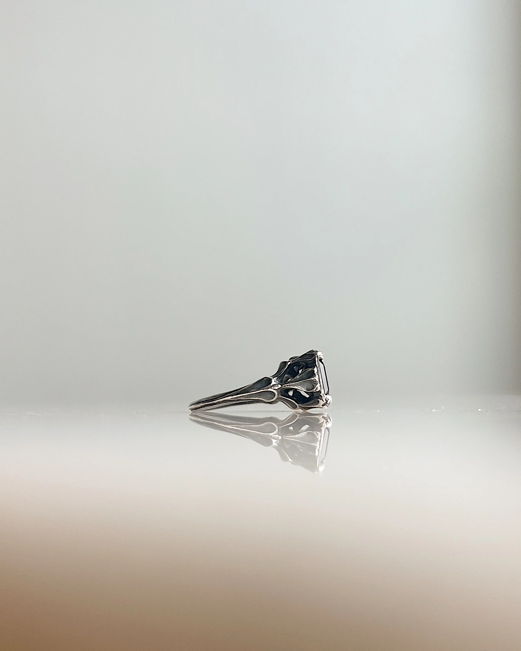 The Red Sea // Silver + Aquamarine Sunstone - Image 3