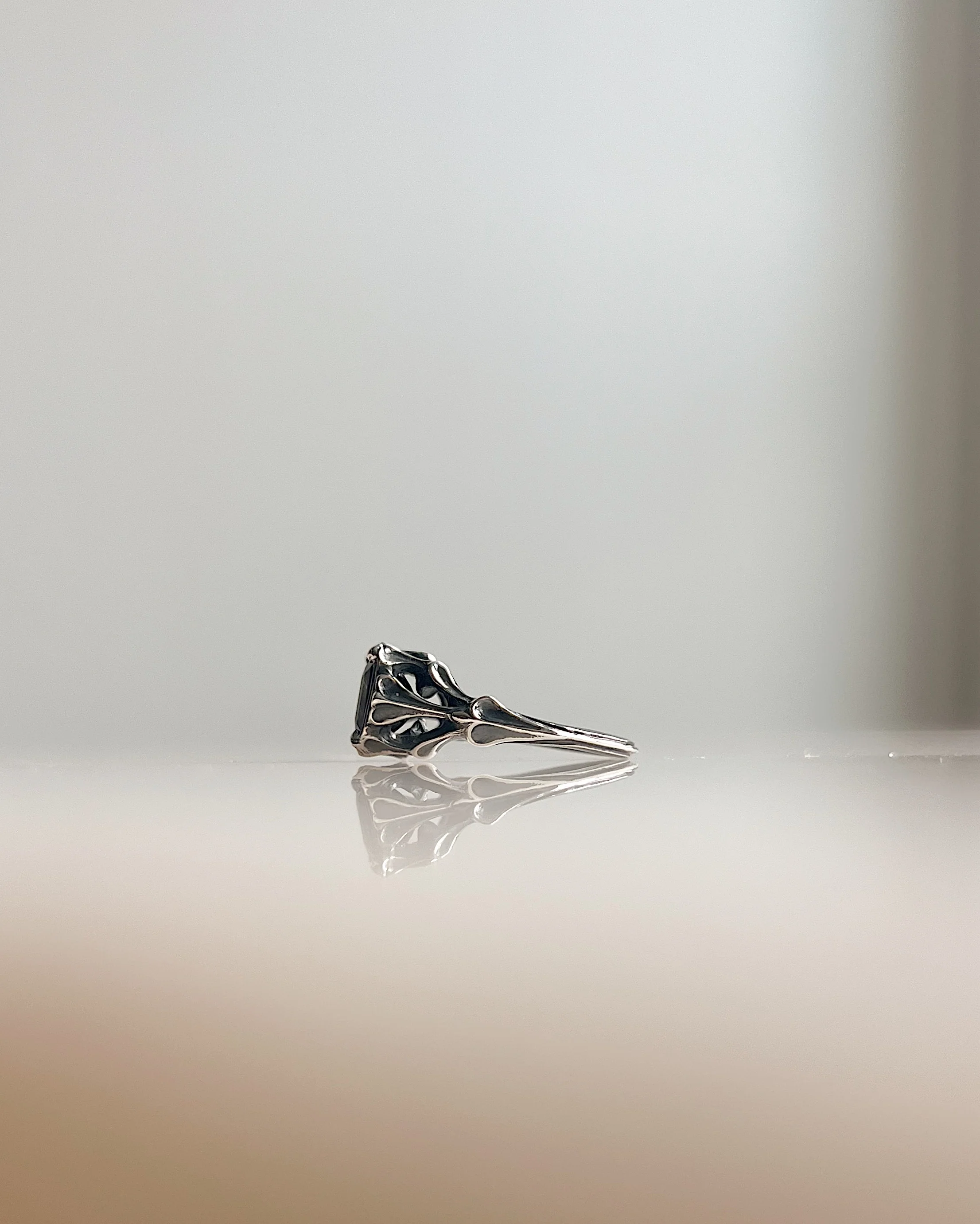 The Red Sea // Silver + Aquamarine Sunstone - Image 4