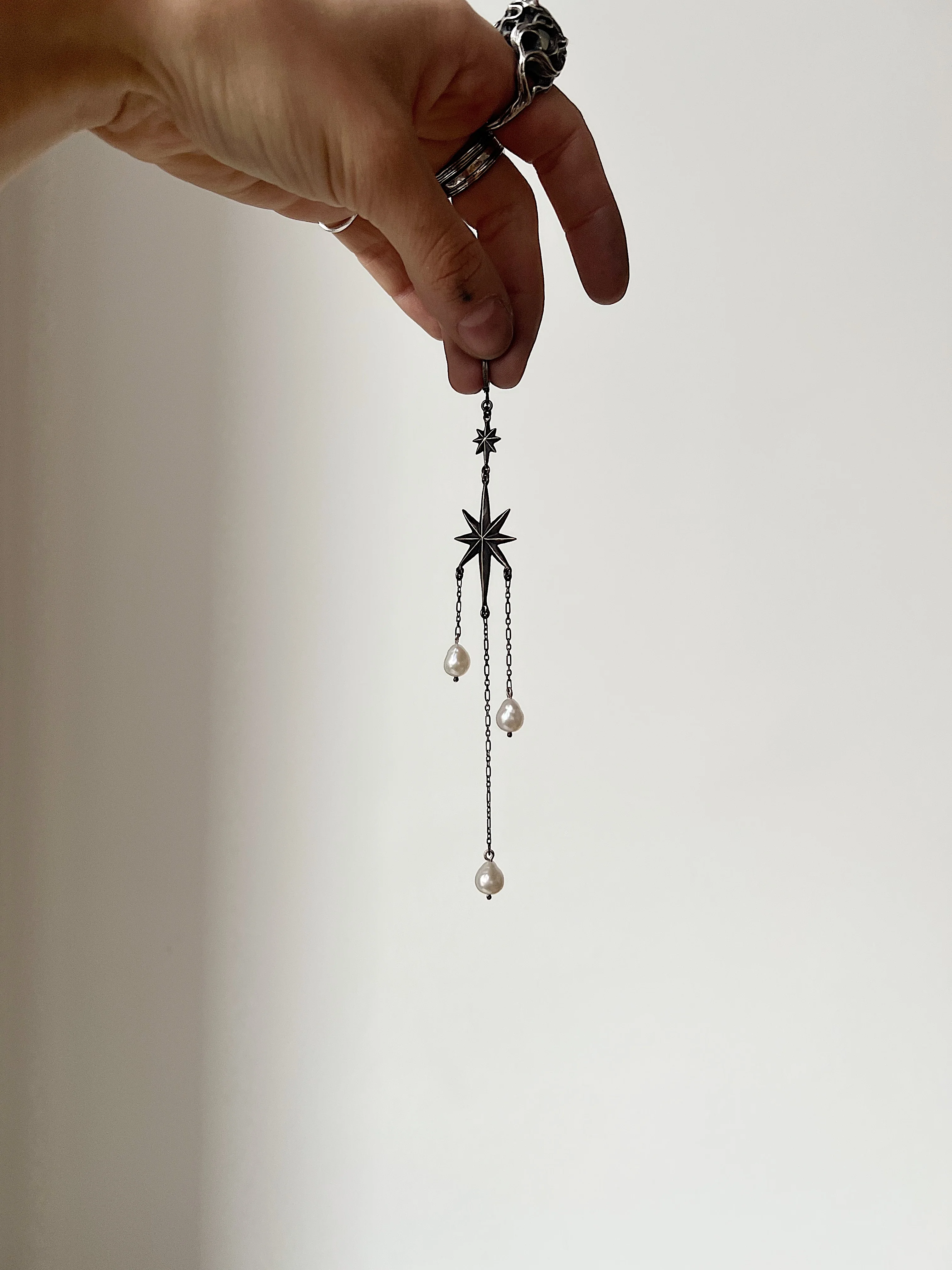 The Stars Aligned // Baroque Pearl // XL Earrings - Image 2