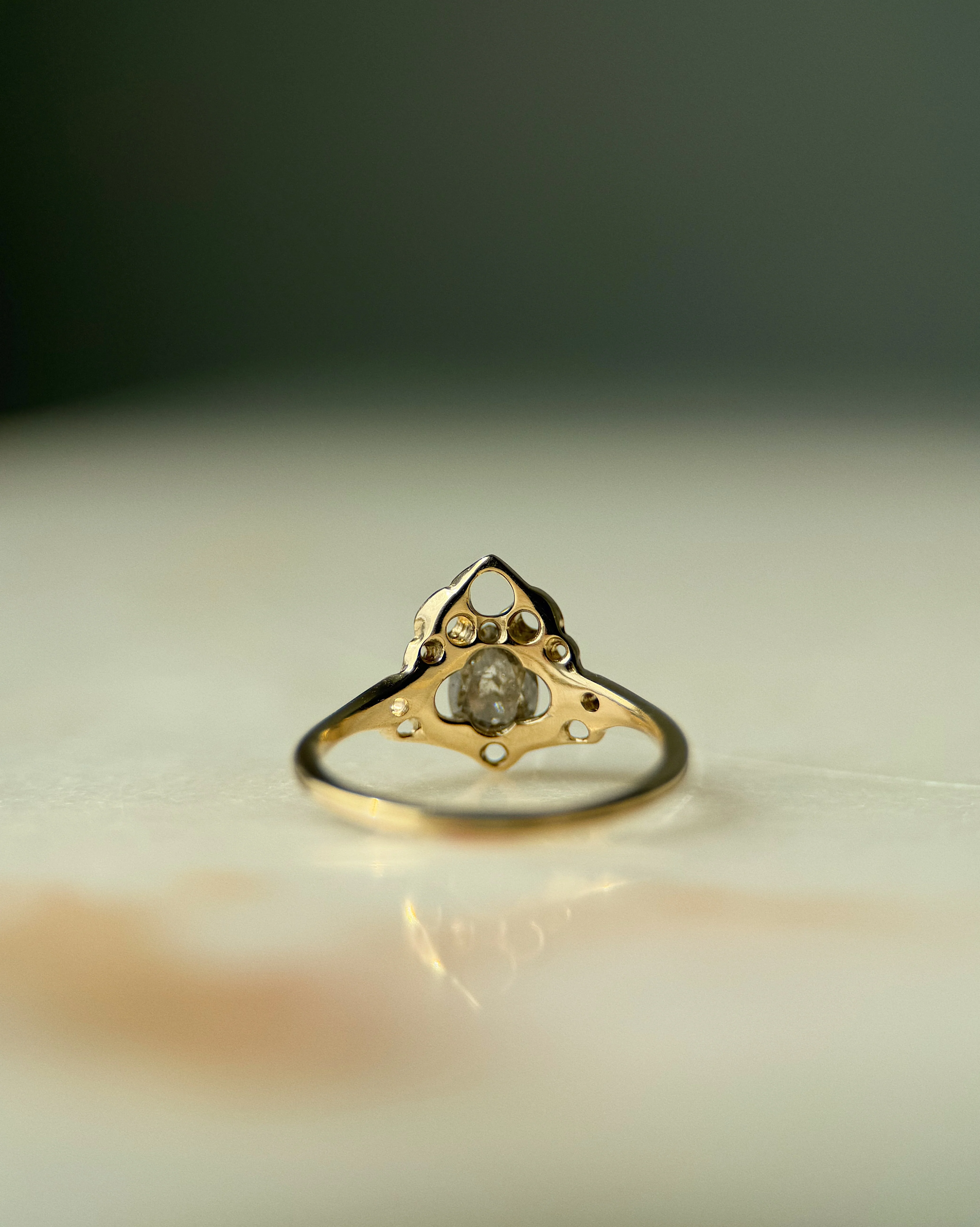 Thrones // 14ky Gold + 0.84ct Salt & Pepper Diamond // 6.75 - Image 9