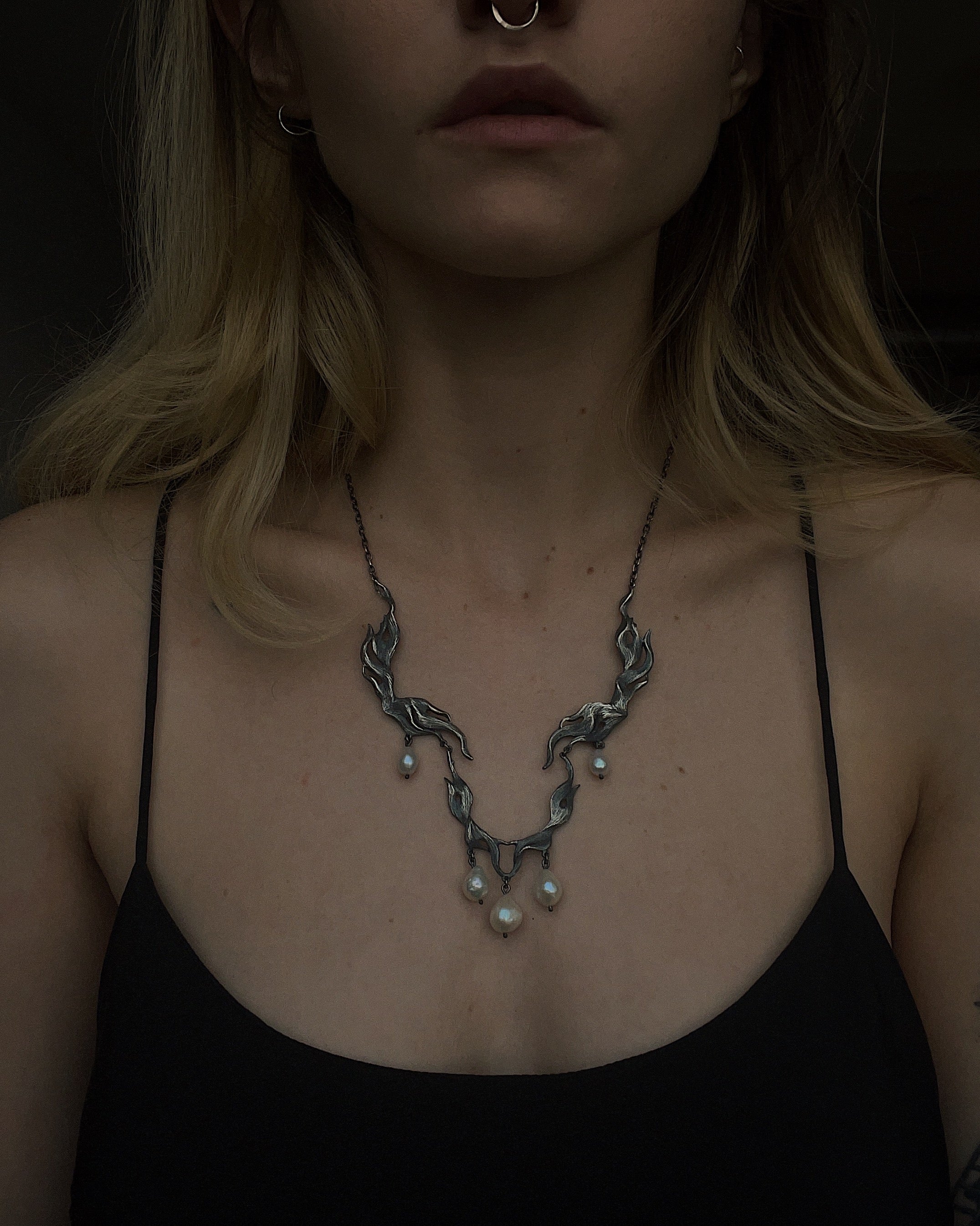 Venus III // Baroque Pearl Necklace - Image 3