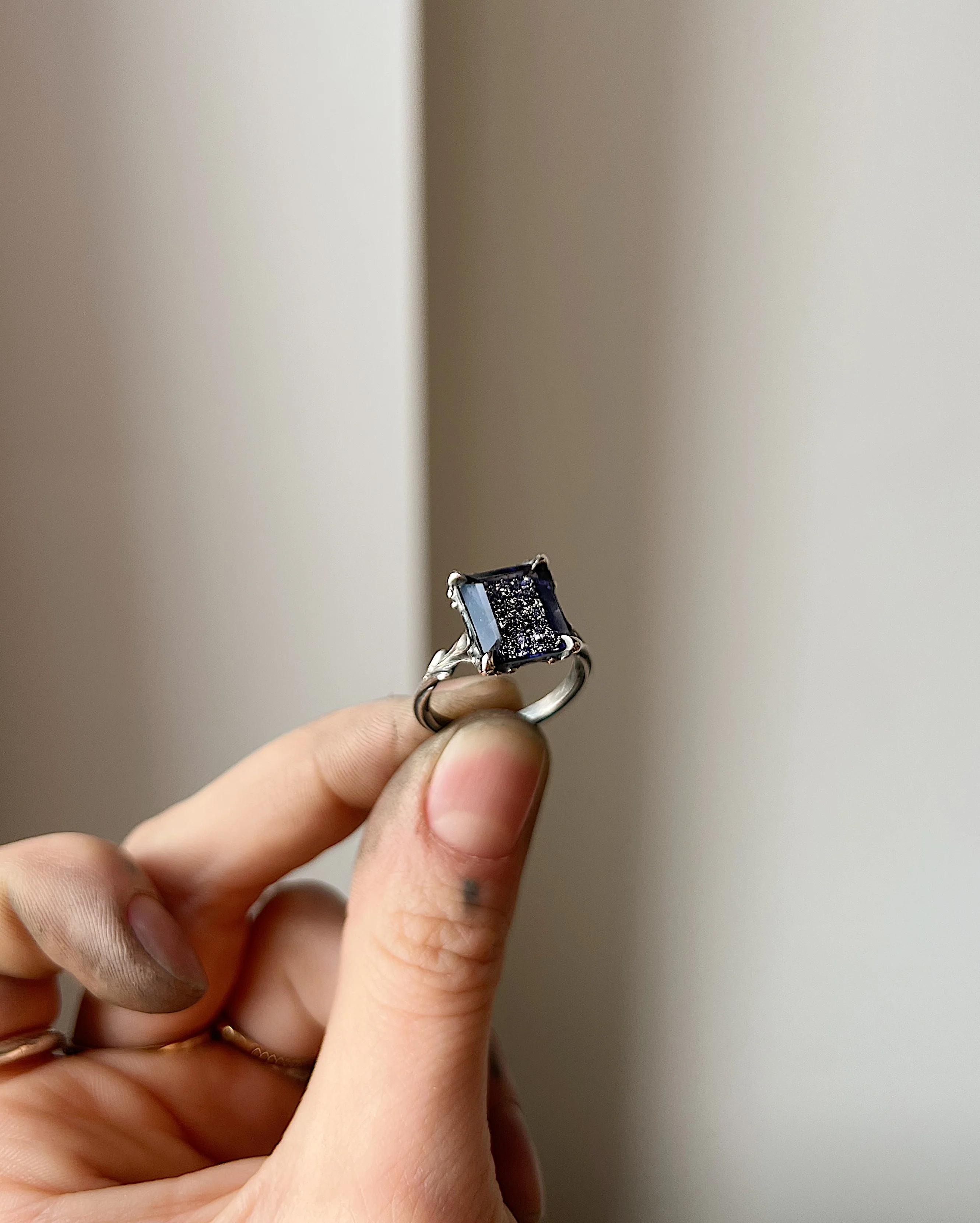 Window to the Universe // Silver + Iolite Sunstone - Image 3